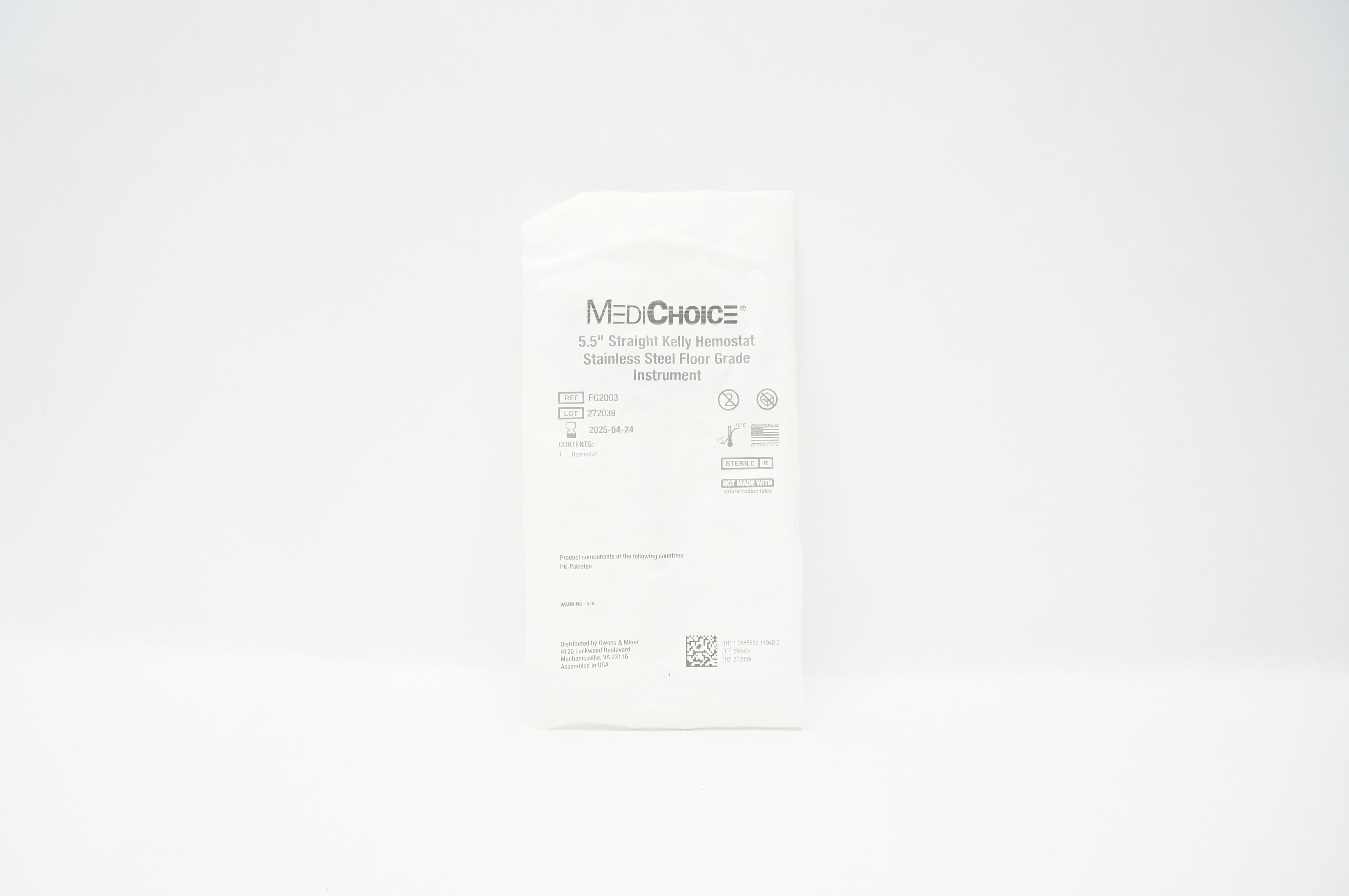MediChoice FG2003 Straight Kelly Hemostat 5.5 inch