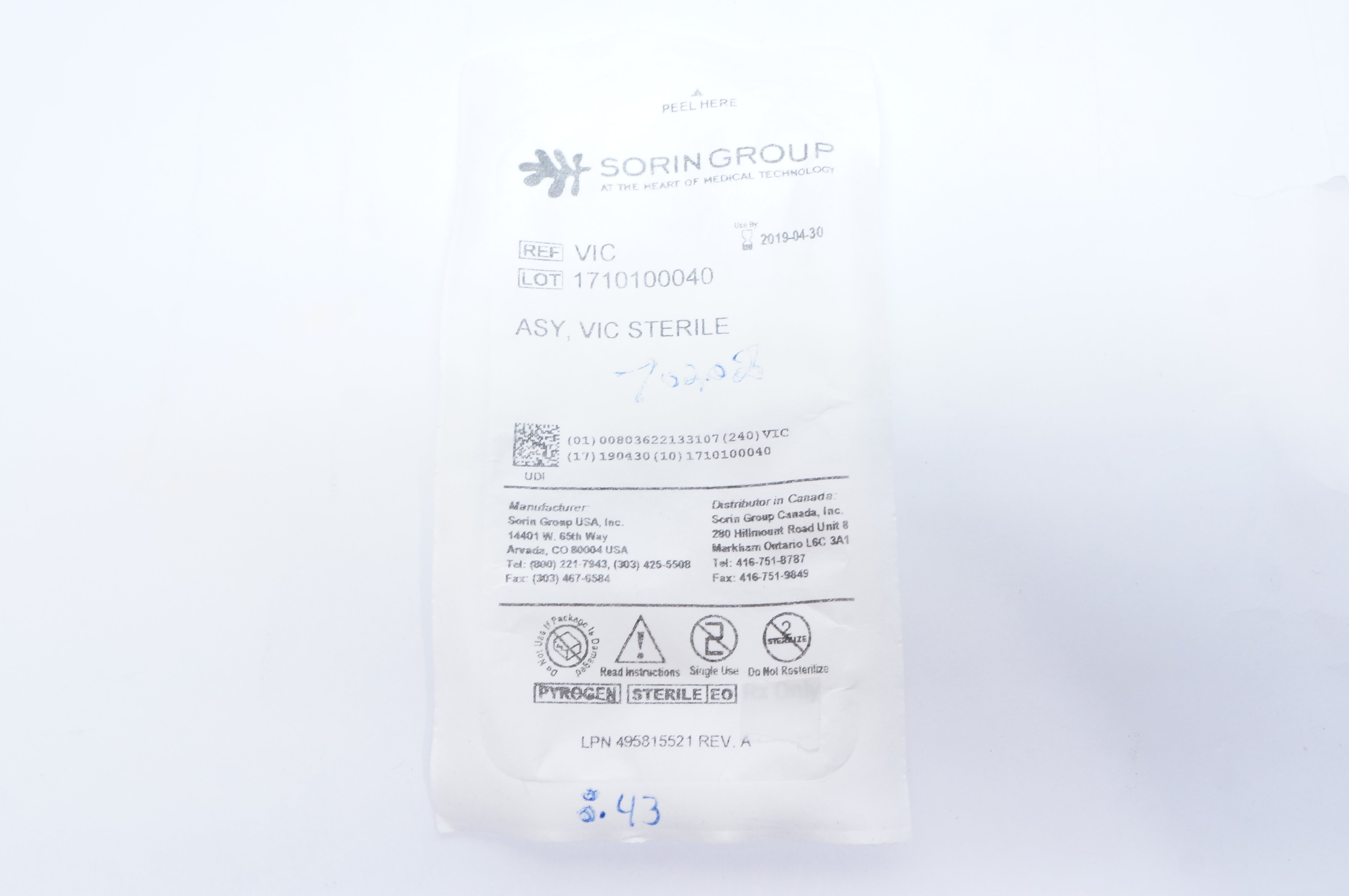 Sorin Group VIC ASY, VIC Sterile (x)