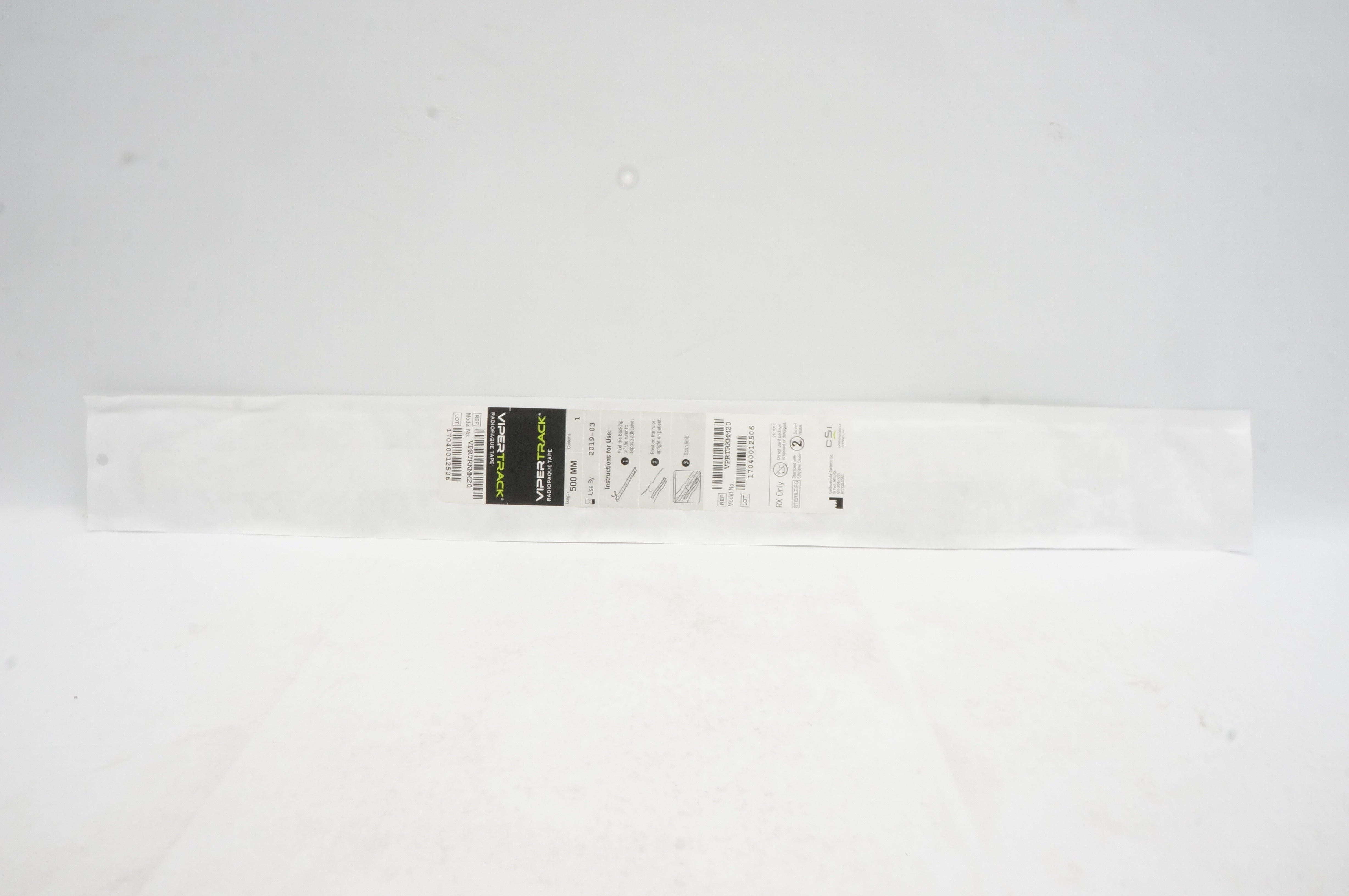 CSI VPRTRKMM20 Vipertrack Radiopaque Tape 50mm (x)