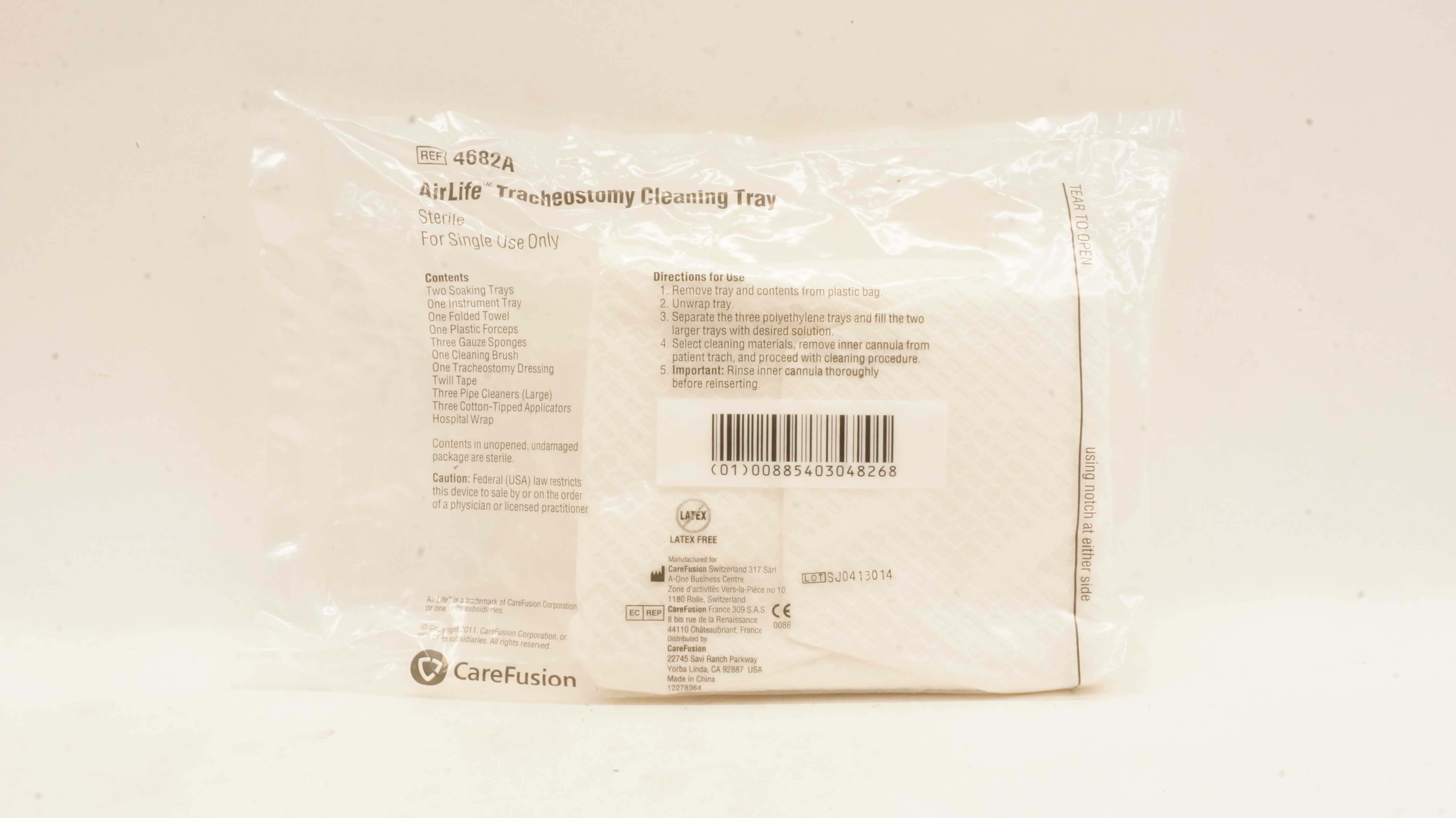 CareFusion 4682A AirLife Tracheostomy Cleaning Tray