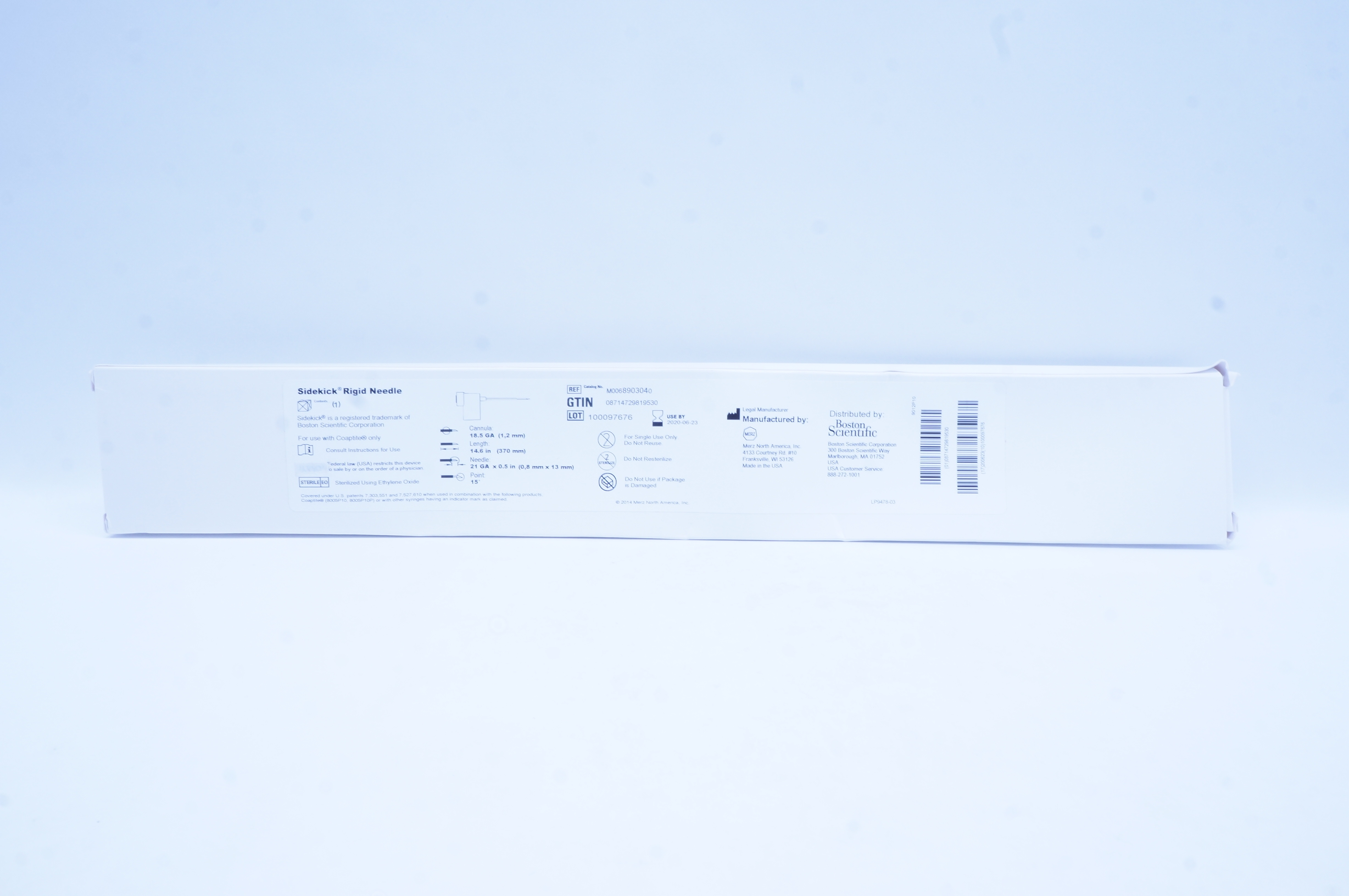 Merz M0068903040 Sidekick Rigid Ndle 18.5 Ga x 14.6in., 21 GA x 0.5in. (x)