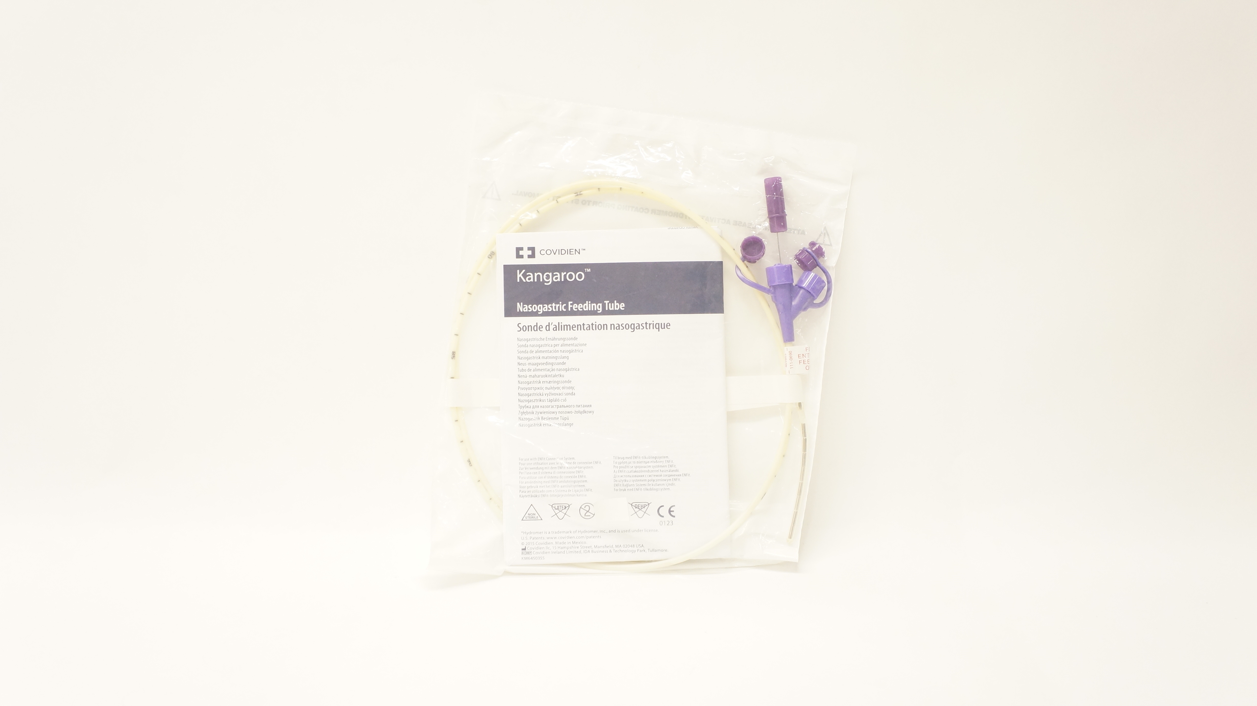 Covidien 8884720858E Nasogastric Feeding Tube W/ENFit Connection 8Fr/Ch x 43in.