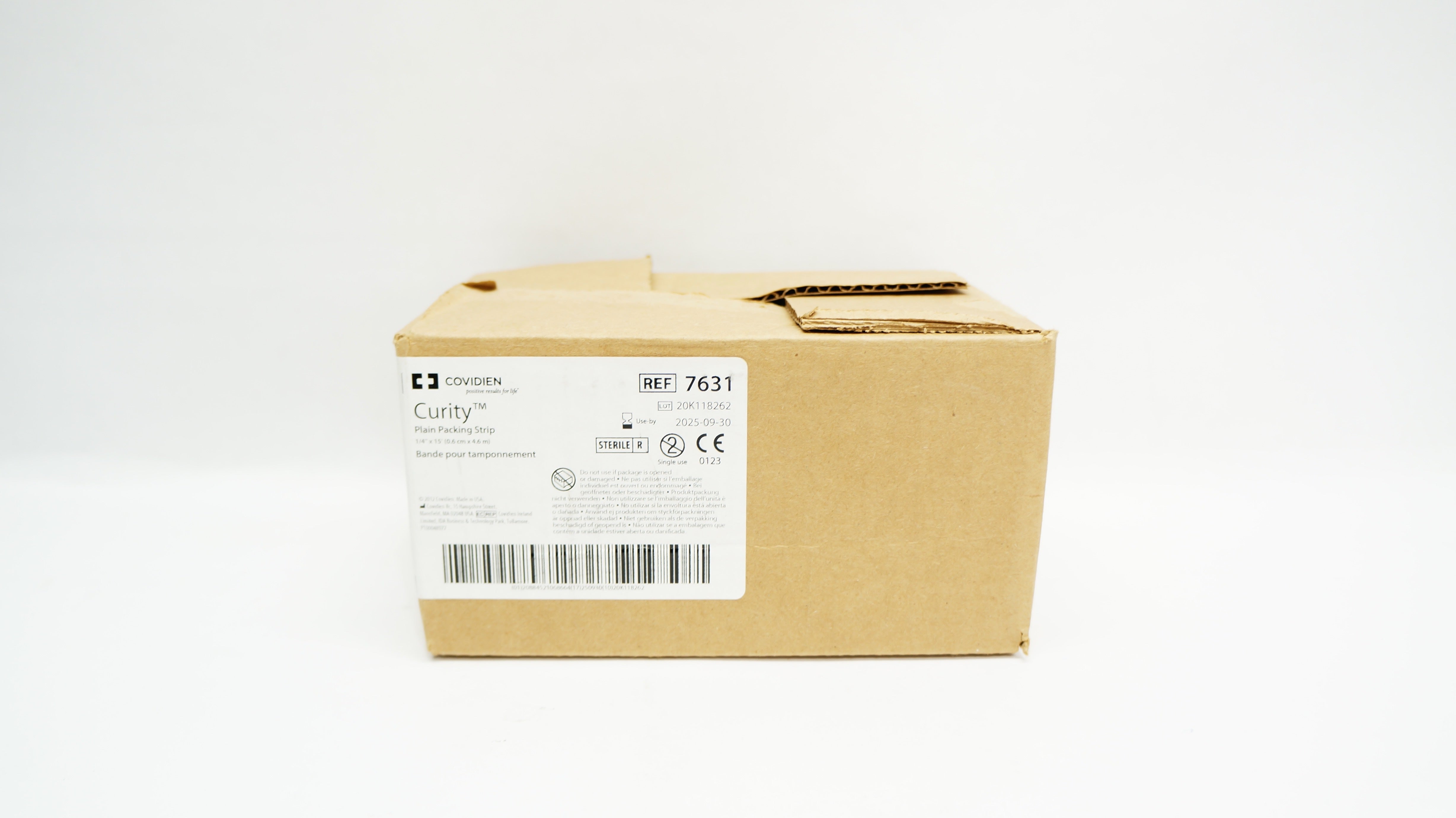 Covidien 7631 Curity Plain Packing Strip 1/4in. x 15ft. (x) - Case