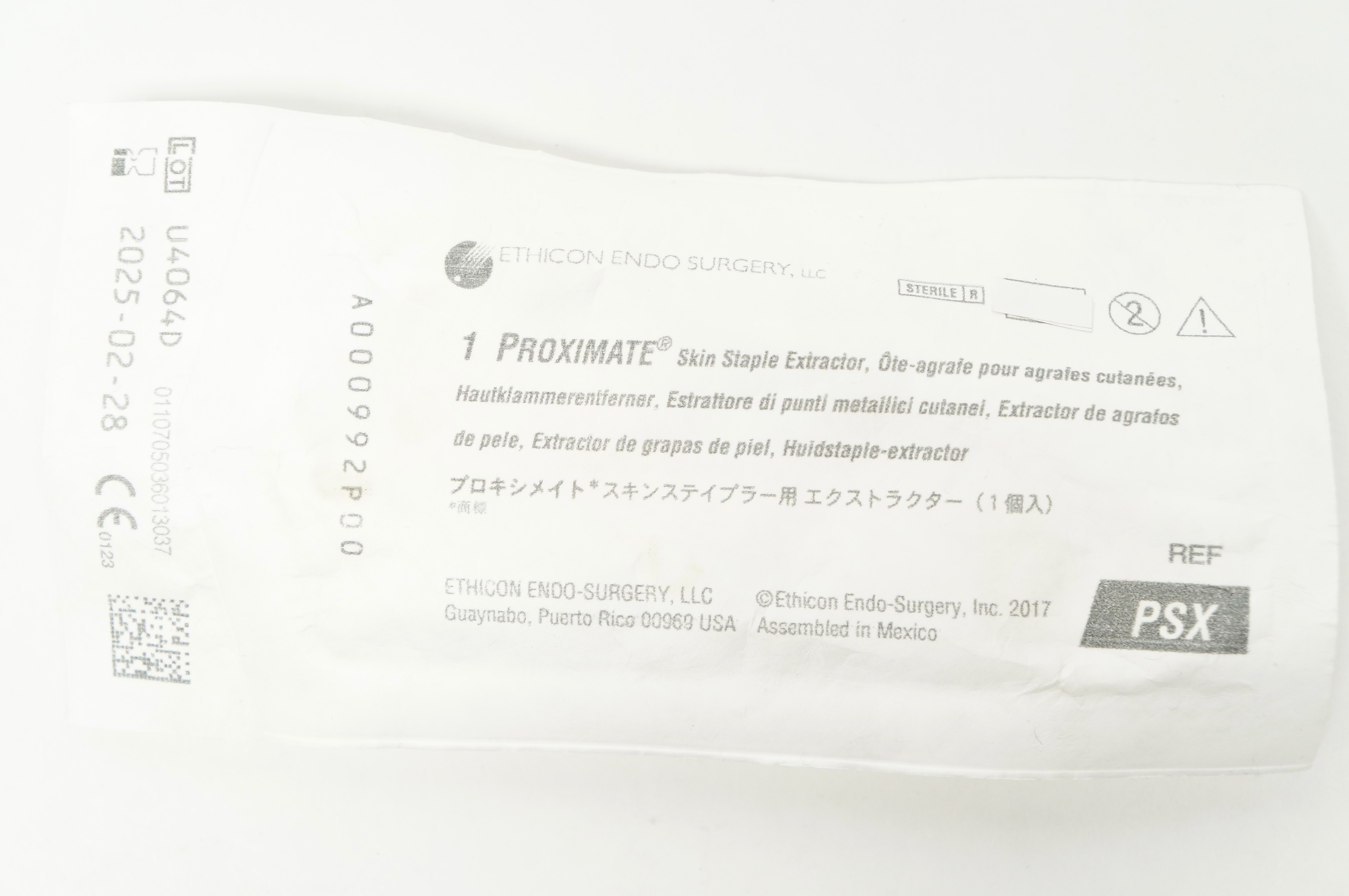 Ethicon PSX 1 Proximate Skin Staple Extractor