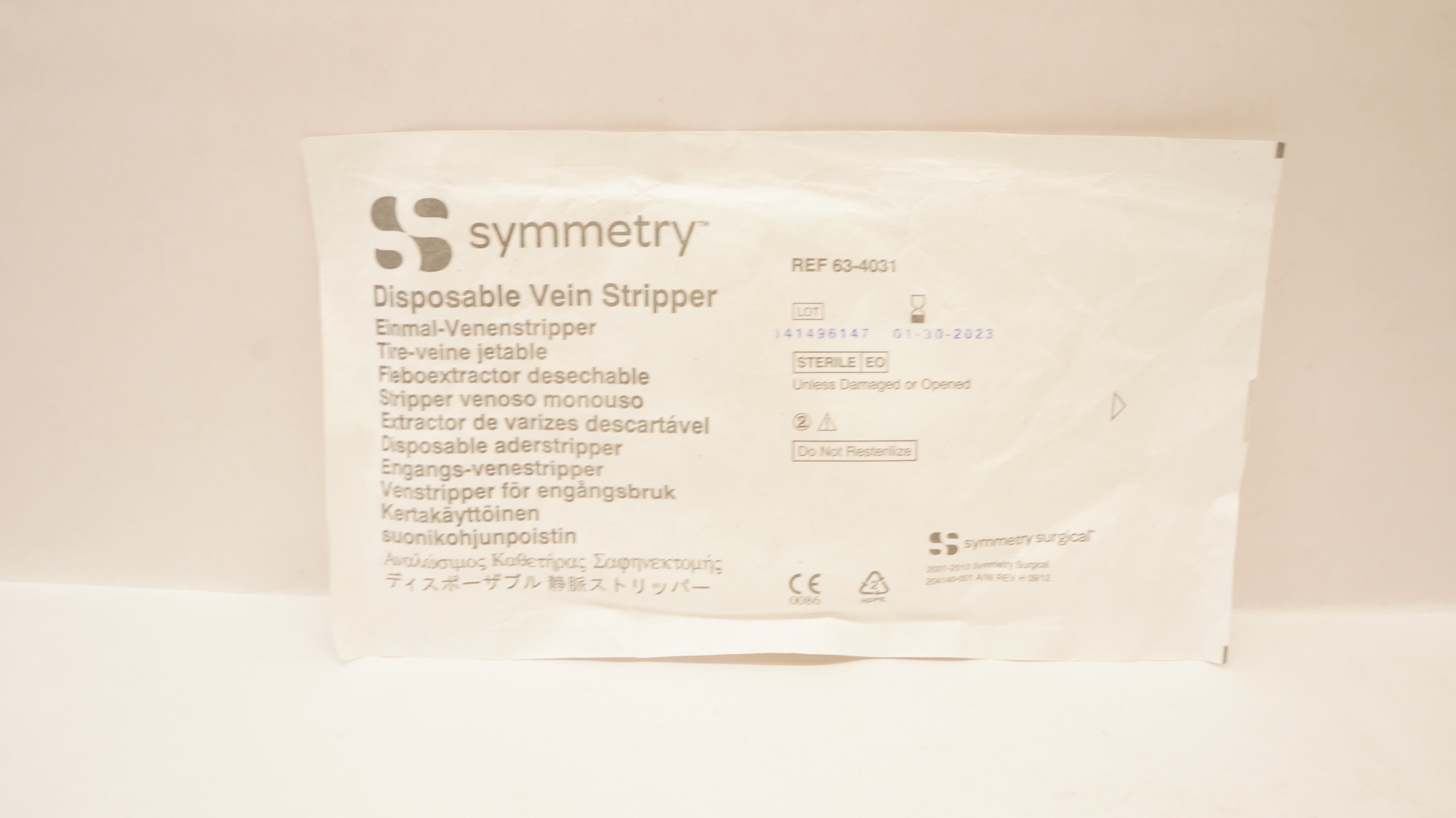 Symmetry Surgical 63-4031 Disposable Vein Stripper (x)