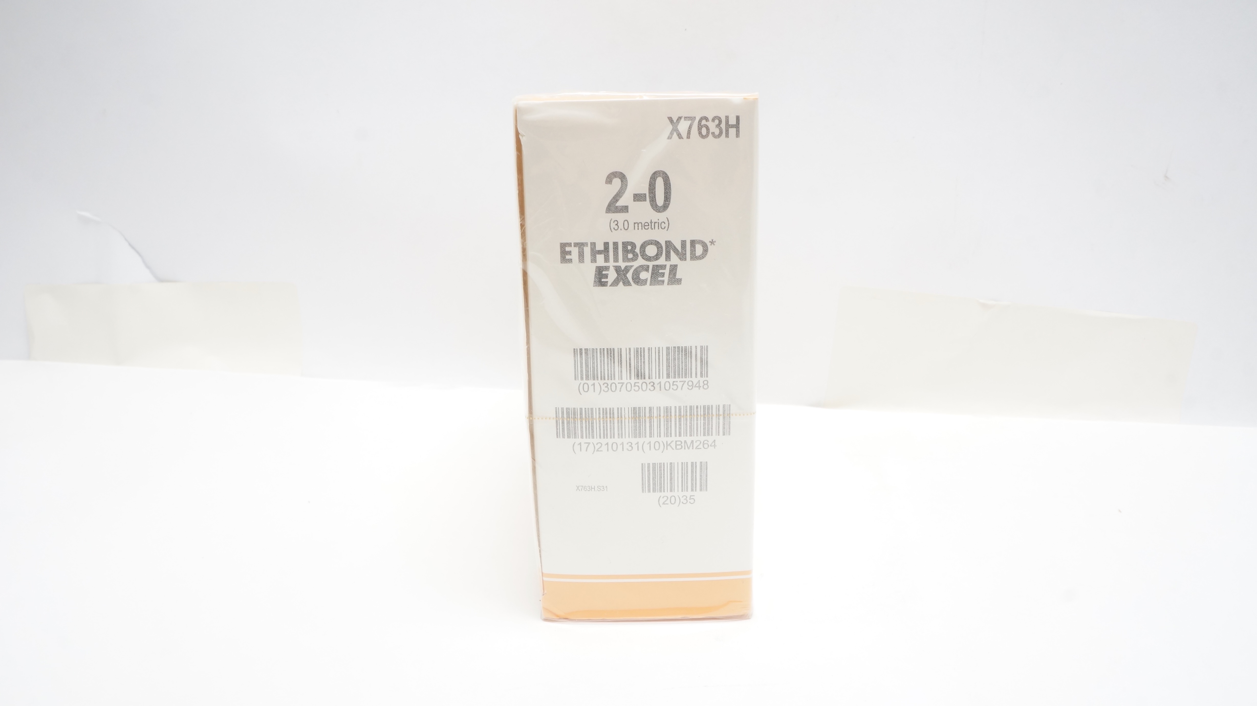 Ethicon X763H 2-0 ETHIBOND Stre SH-1 22mm 1/2c Taperpoint 30inch(x) - Box of 36