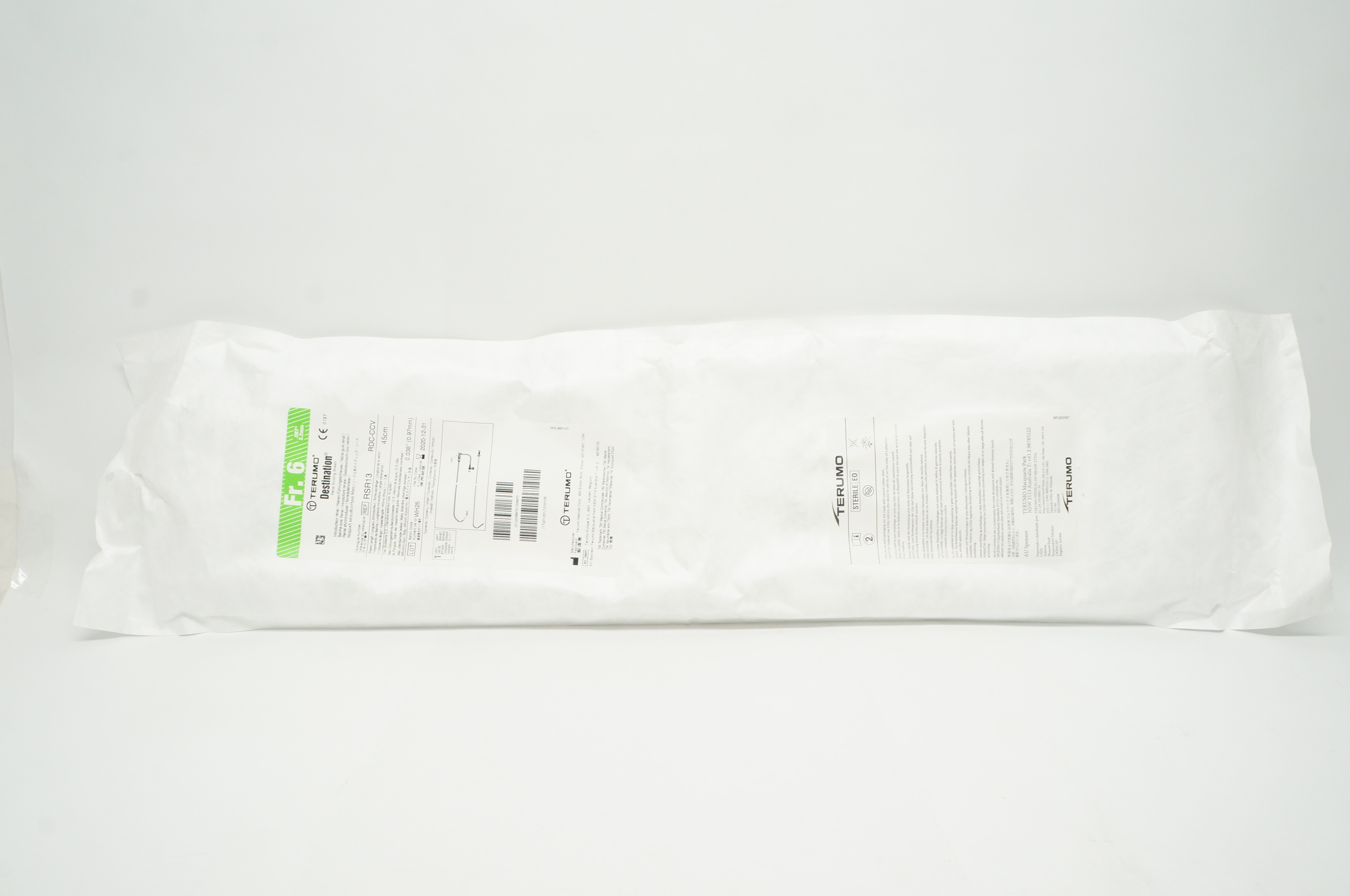 Terumo RSR13 Destination Renal Guiding Sheath 6Fr x 45cm x 0.038inch (x)