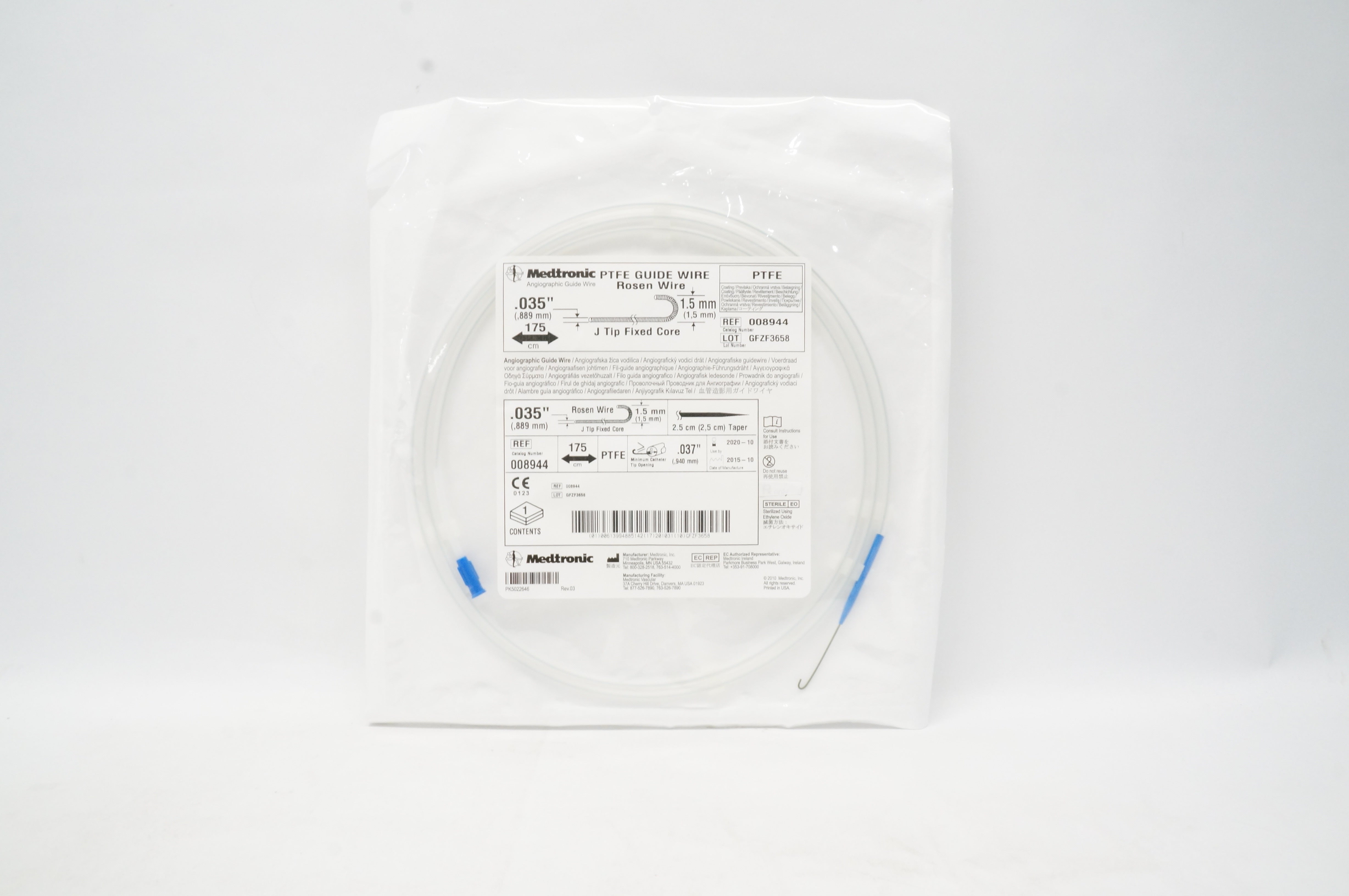 Medtronic 008944 PTFE Guide Rosen Wire .035 inch (x)