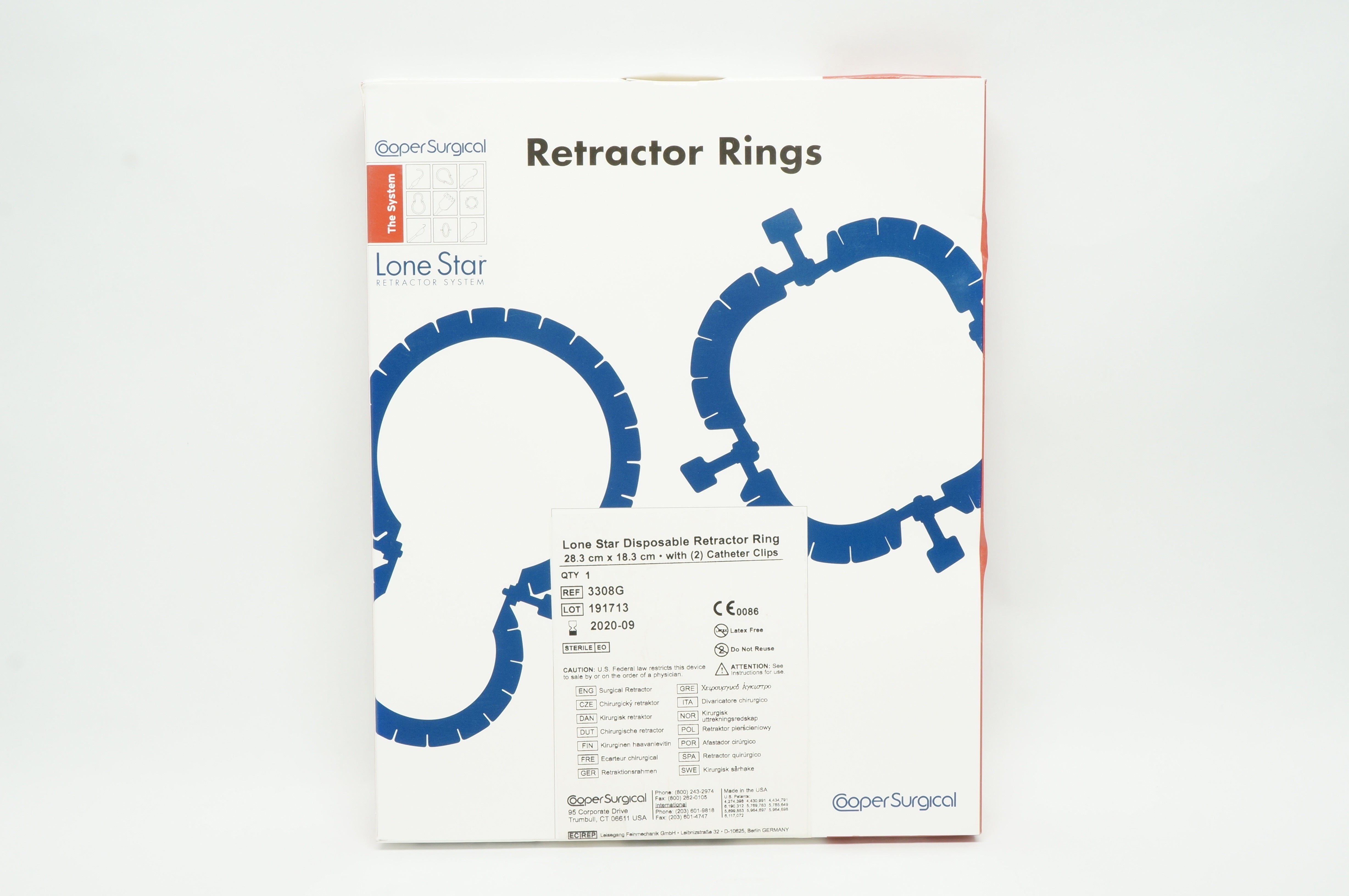 CooperSirgical 3308G Lone Star Disposable Retractor Ring 28.3cm x 18 ...
