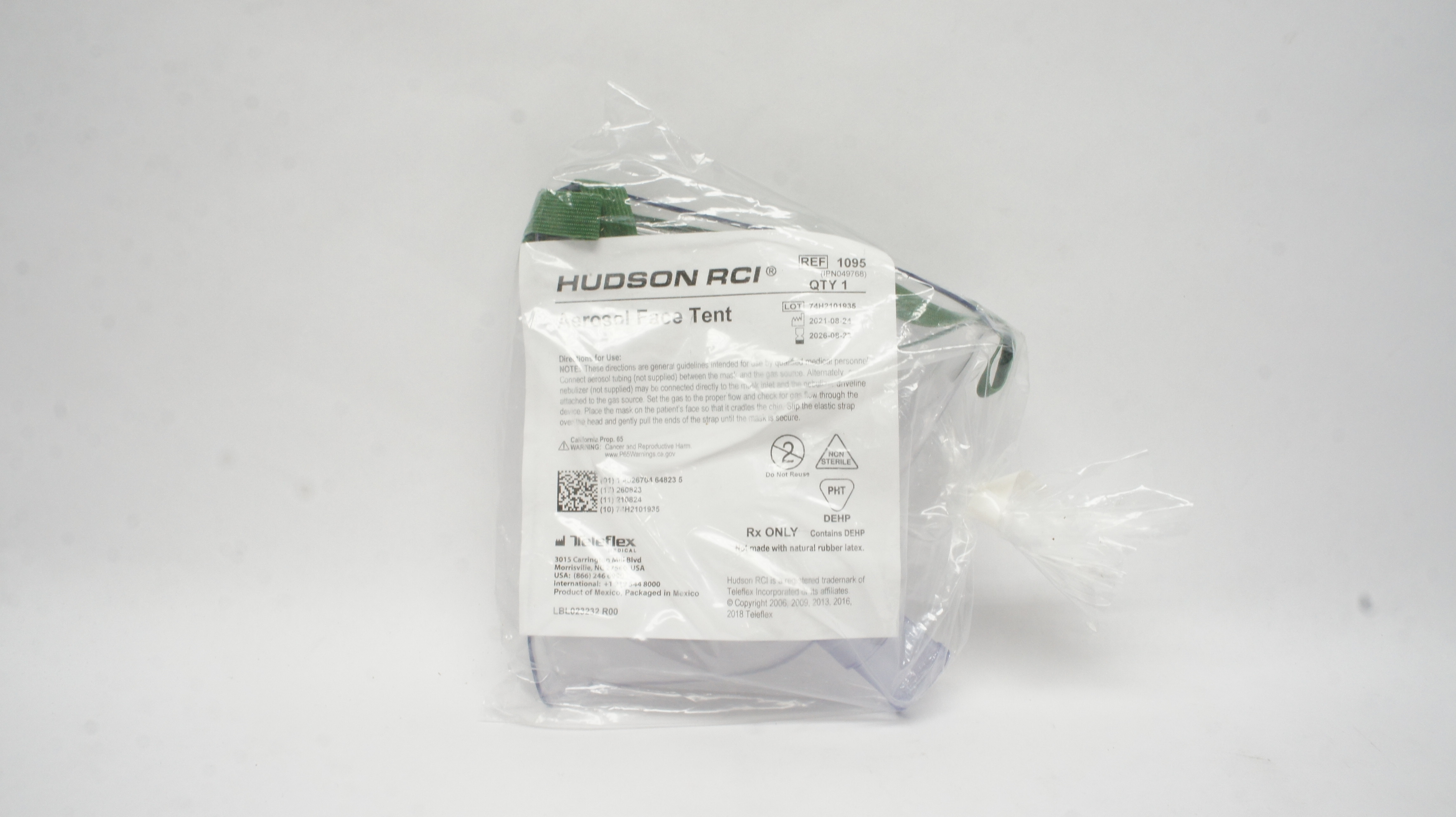 Teleflex 1095 Hudson RCI Aerosol Face Tent