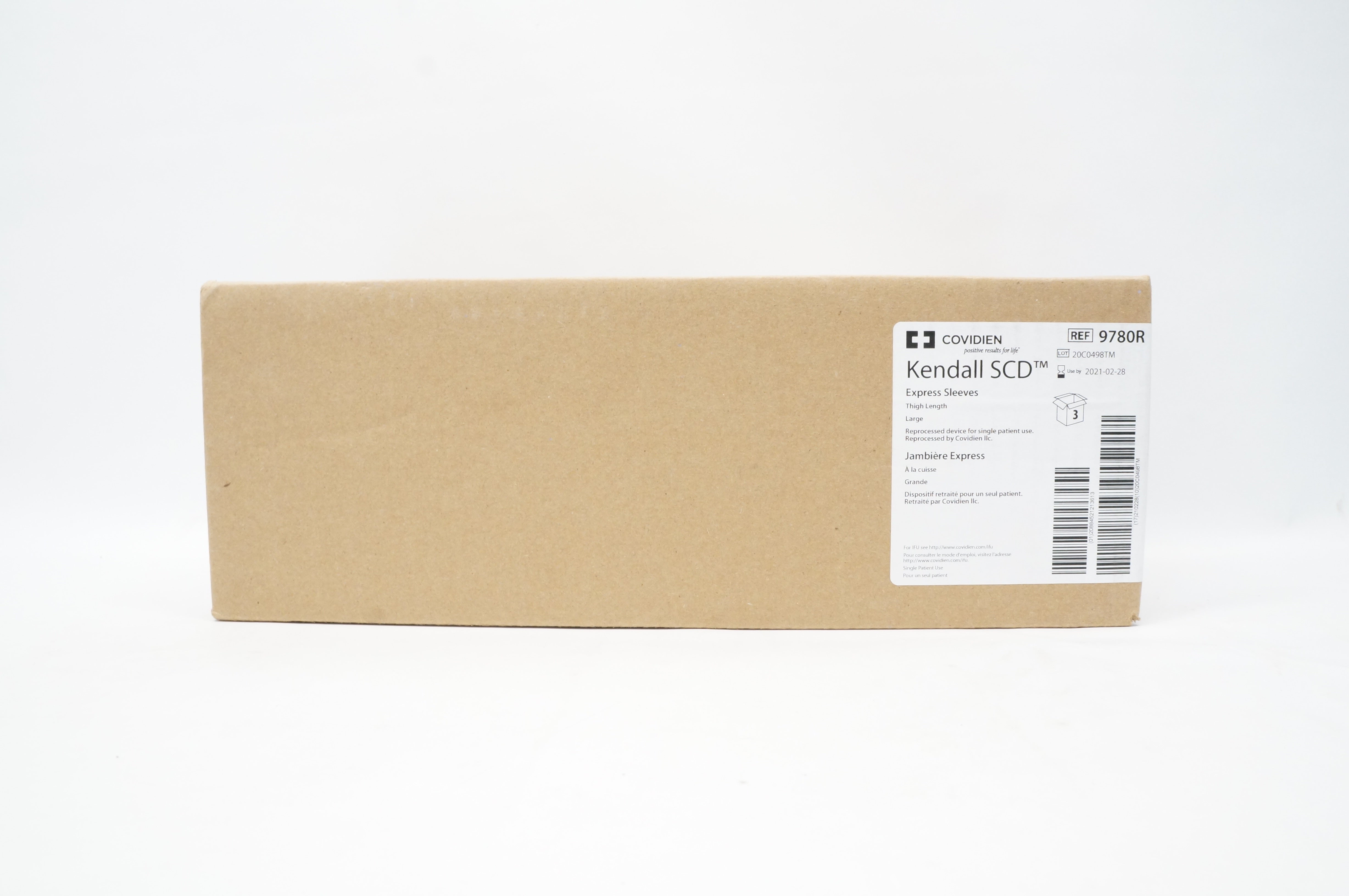 Covidien 9780R Kendall SCD Express Sleeves Large - Box of 3 (x)