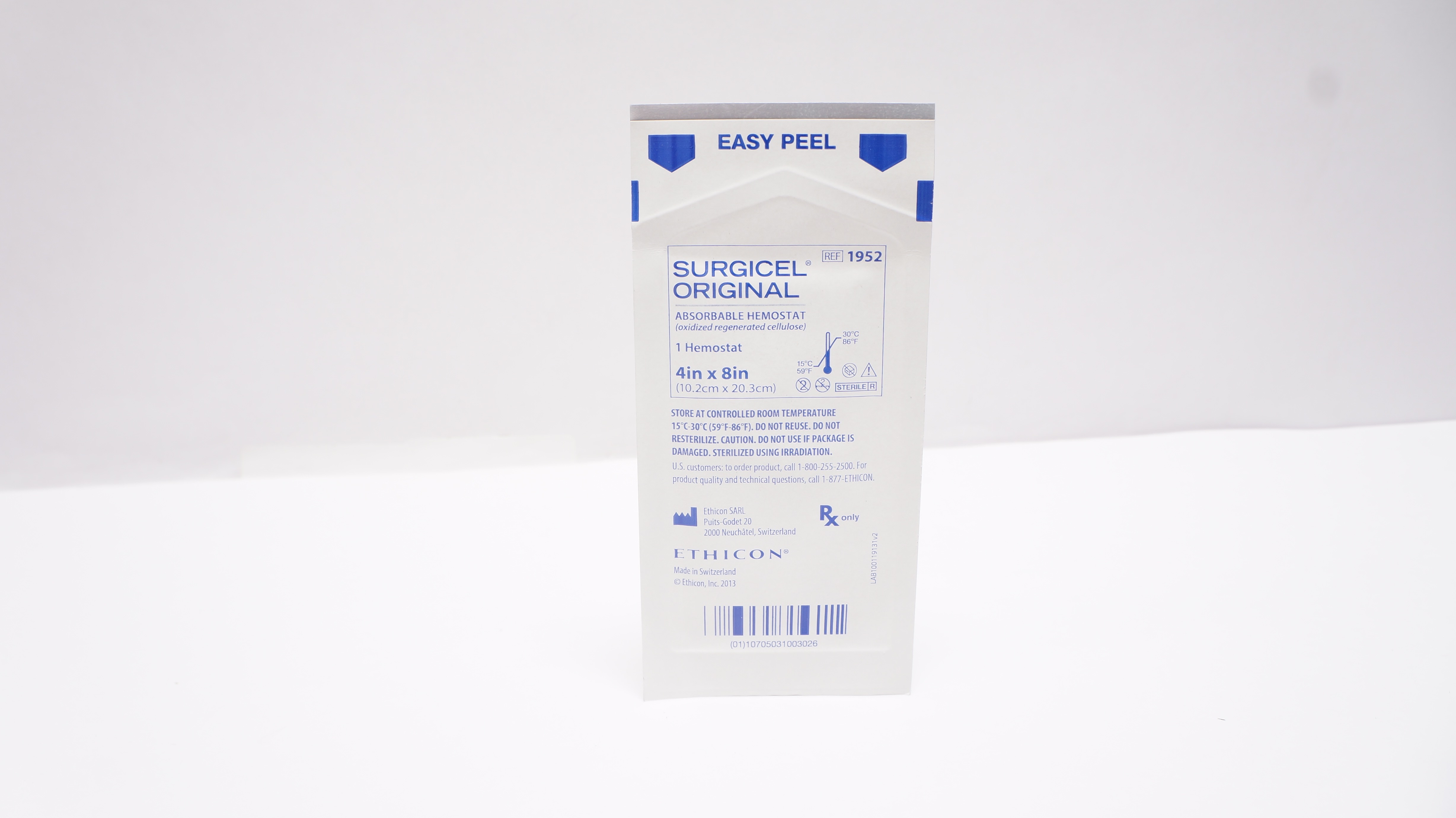 Ethicon 1952 Surgicel Original Absorbable Hemostat 4inch x 8inch (x)