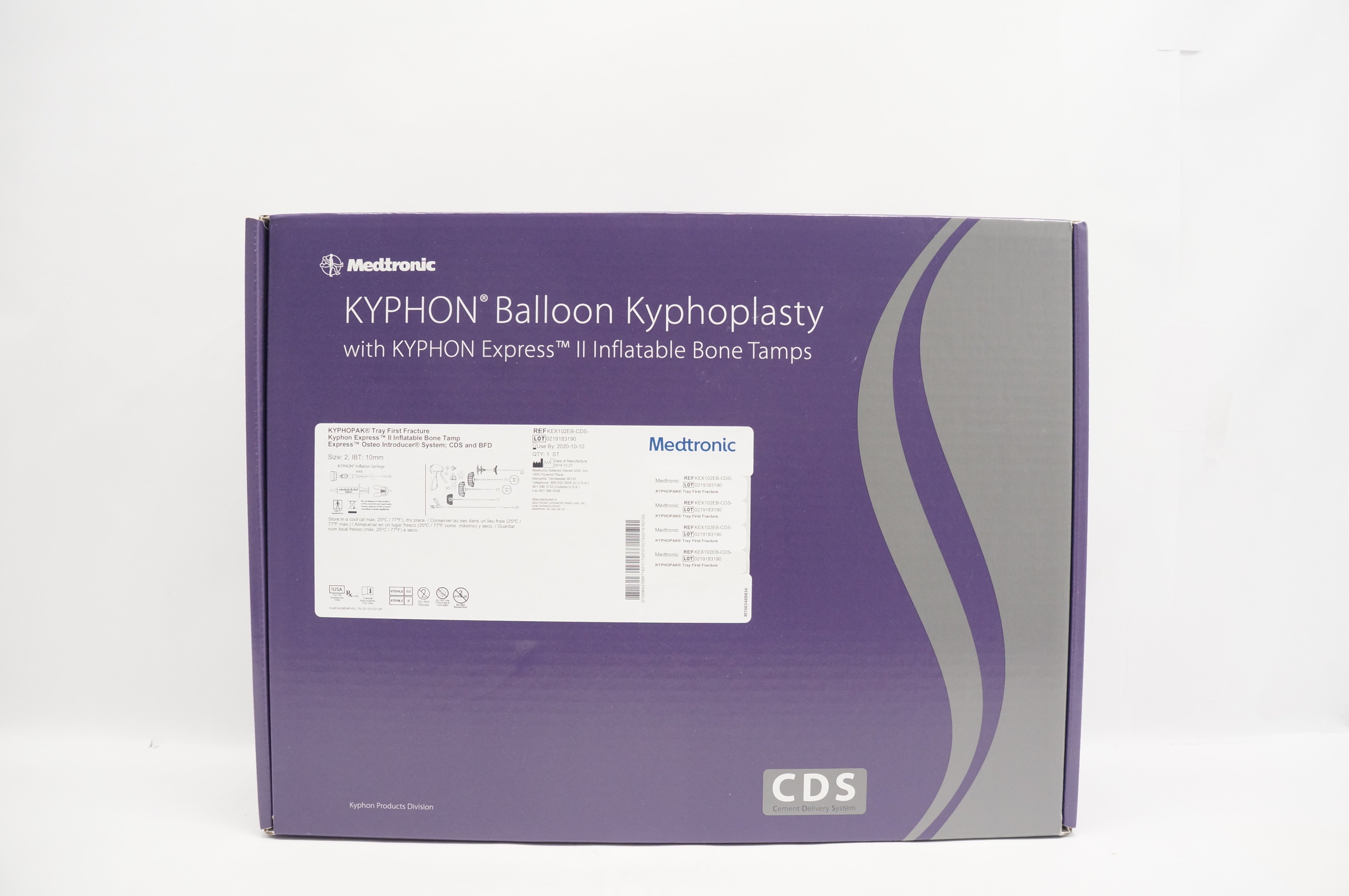 Medtronic KEX102EBCDC Kyphon Balloon Kyphoplasty with II Bone Tamps