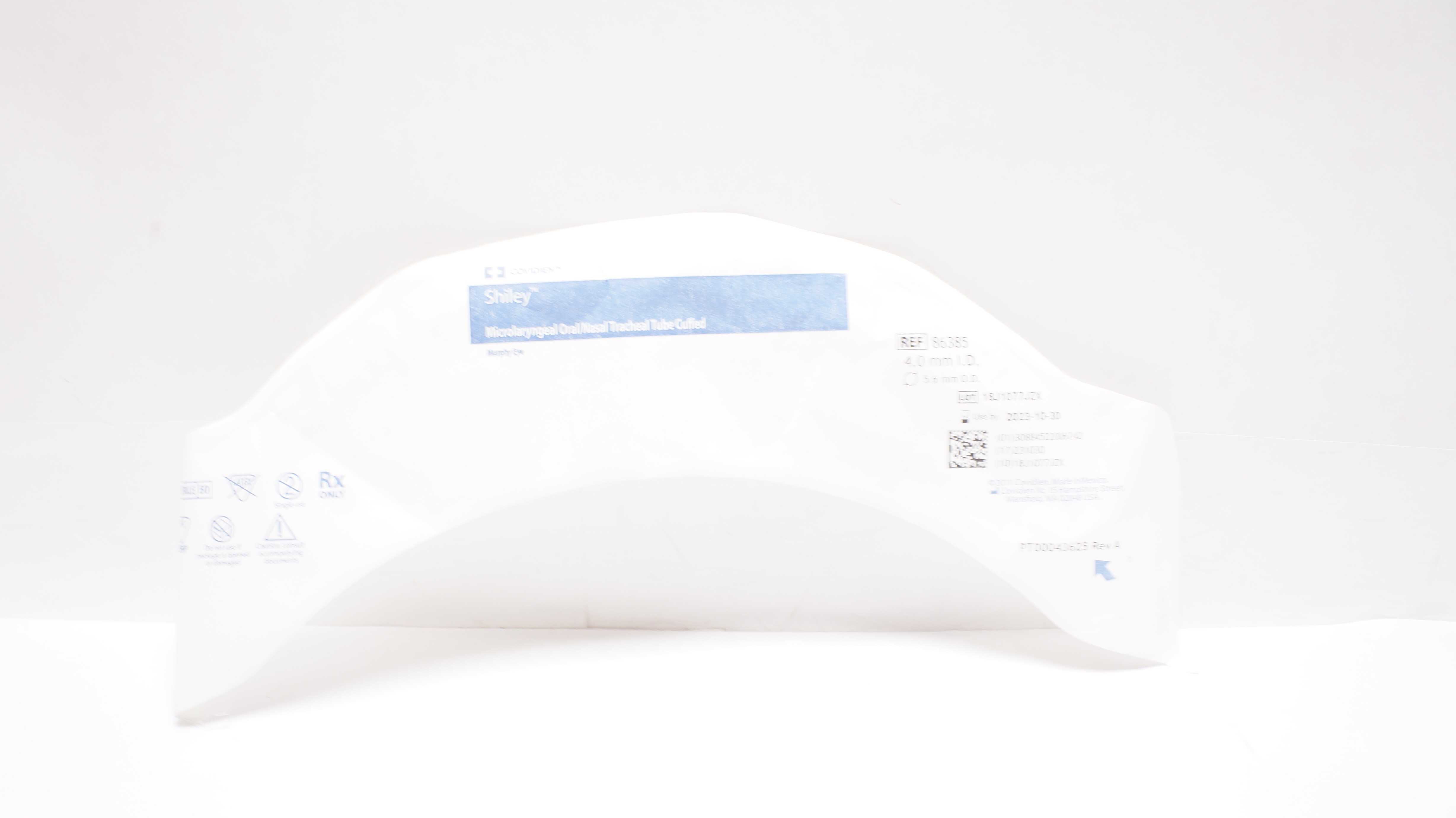Covidien 86385 Mallinckrodt Microlaryngeal Tracheal Tube 4.0mm ID x 5.6mm OD (x)