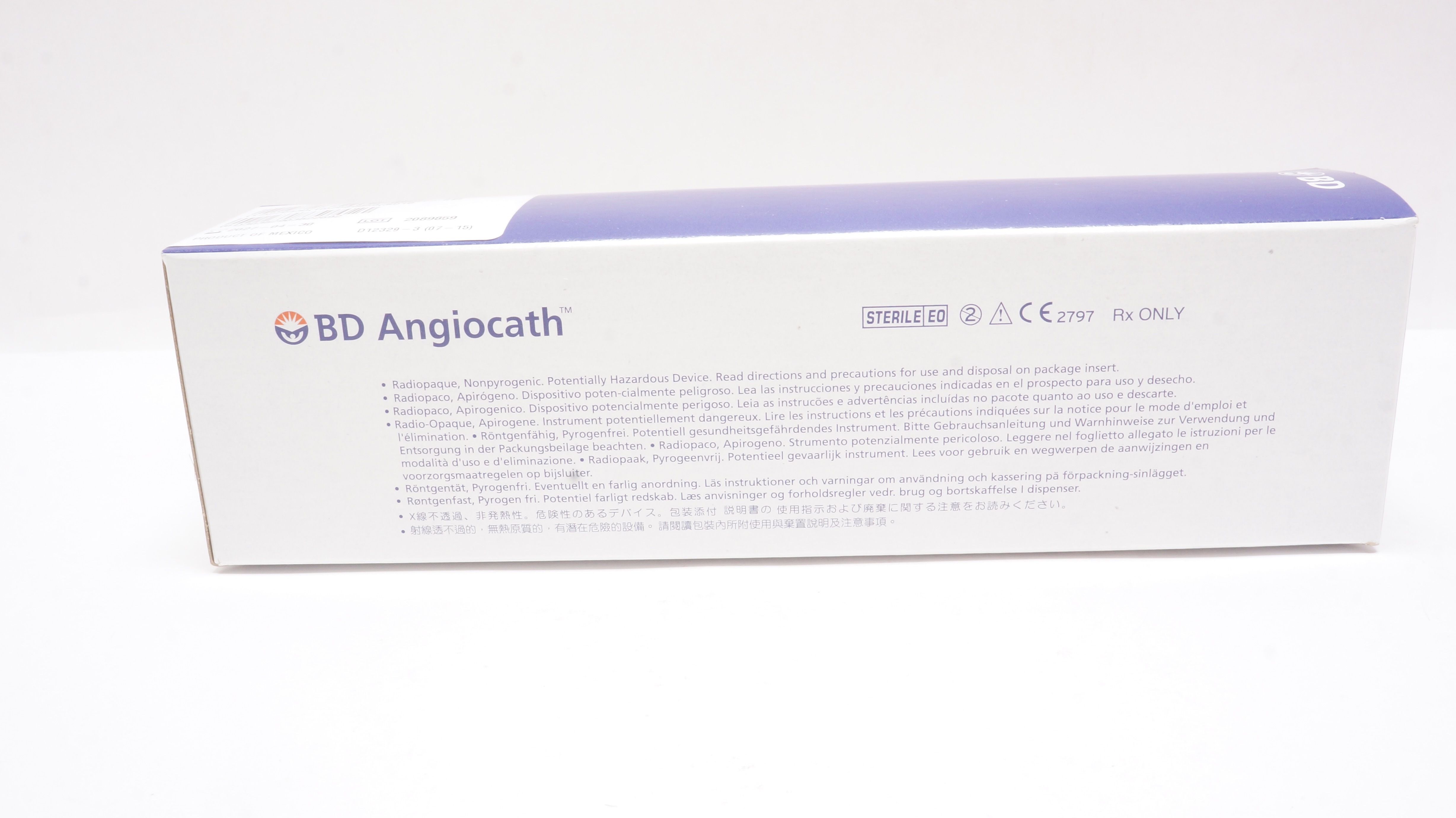 NOVITA 【BRASS】　120 BD 382259 Angiocath IV Cath. For Special Placement 16Ga x