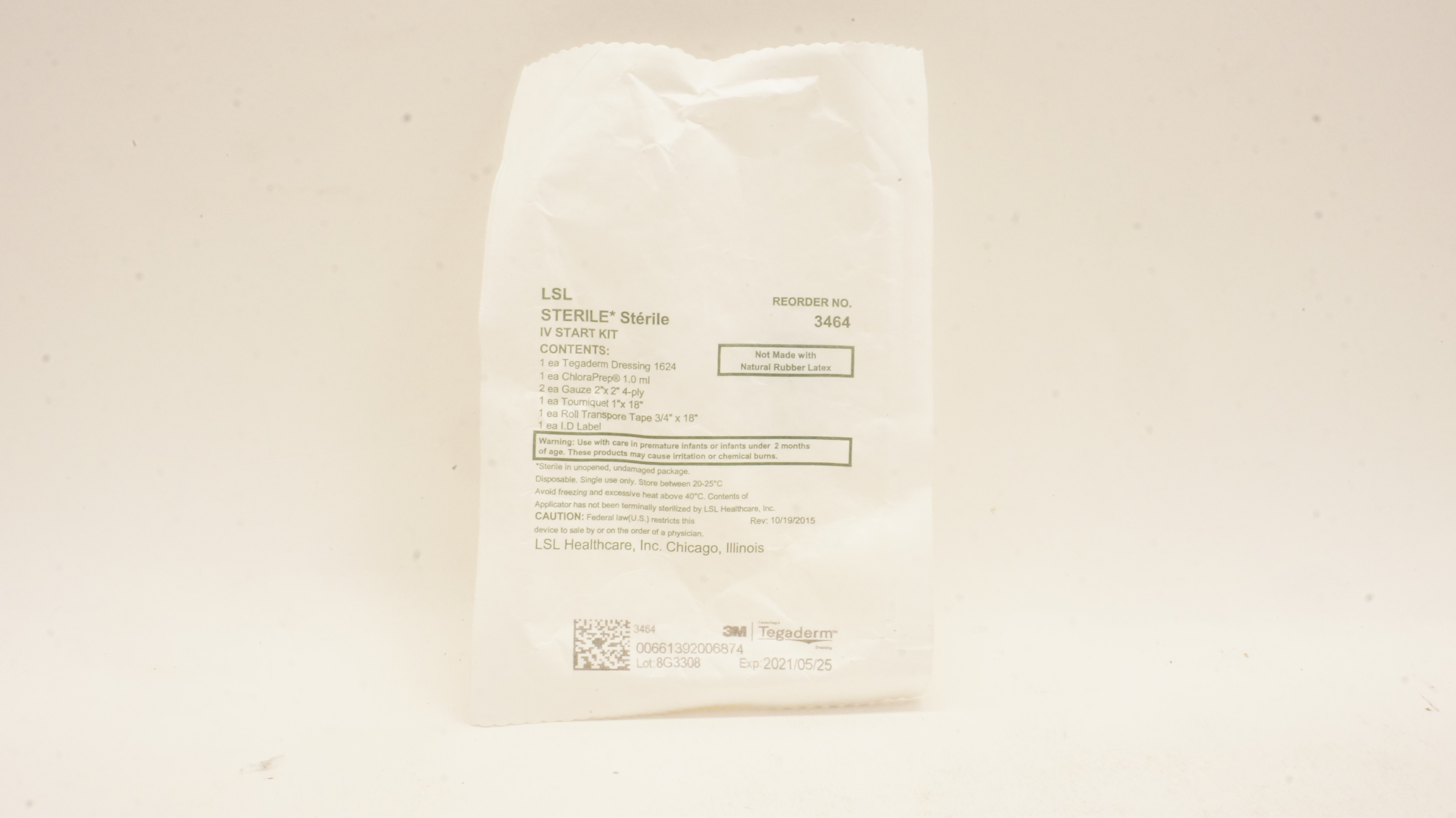 3M 3463 LSL Sterile IV Start Kit (x)