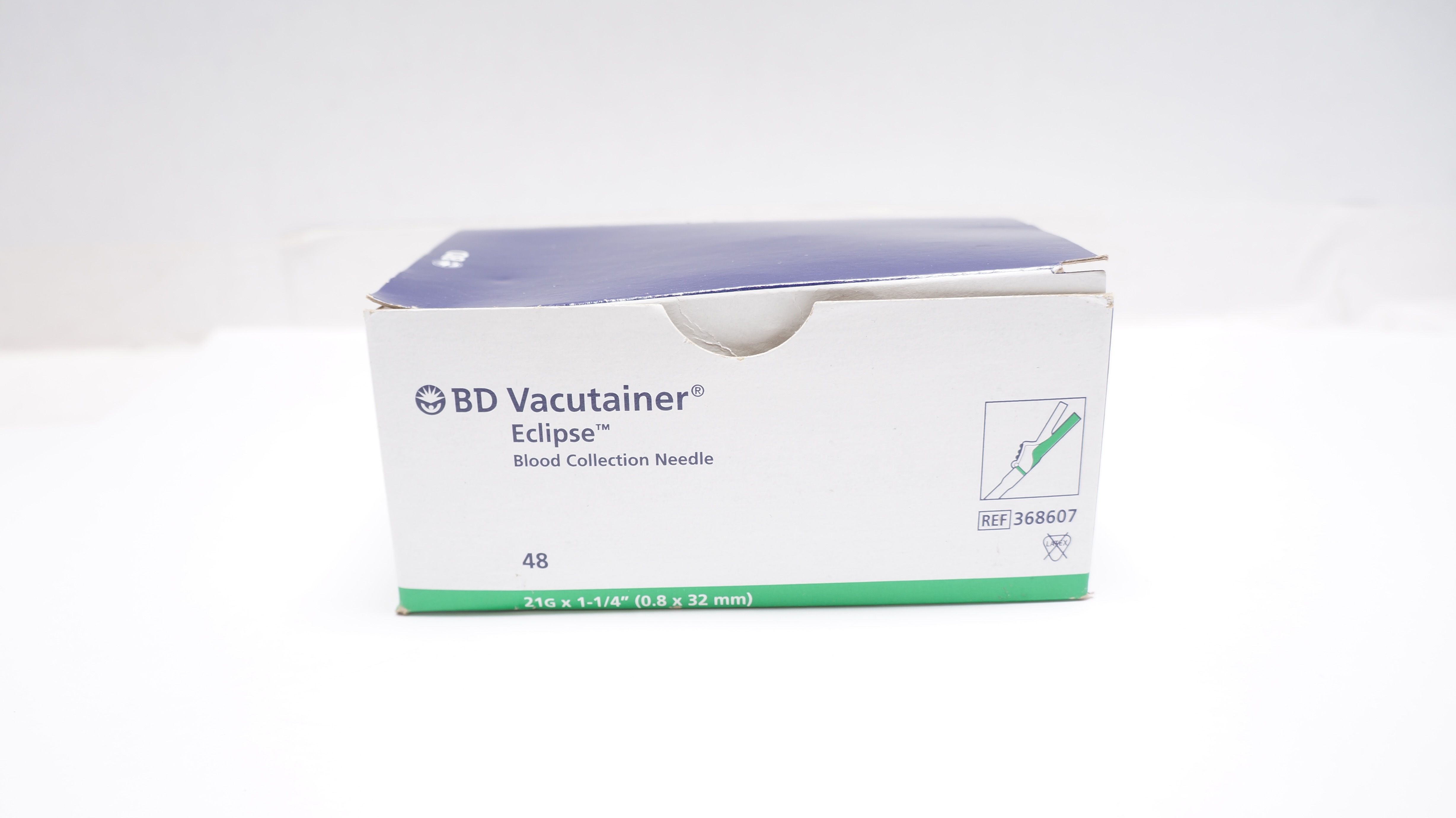 BD 368607 Vacutainer Eclipse Blood Collection Ndle 21G x 1-1
