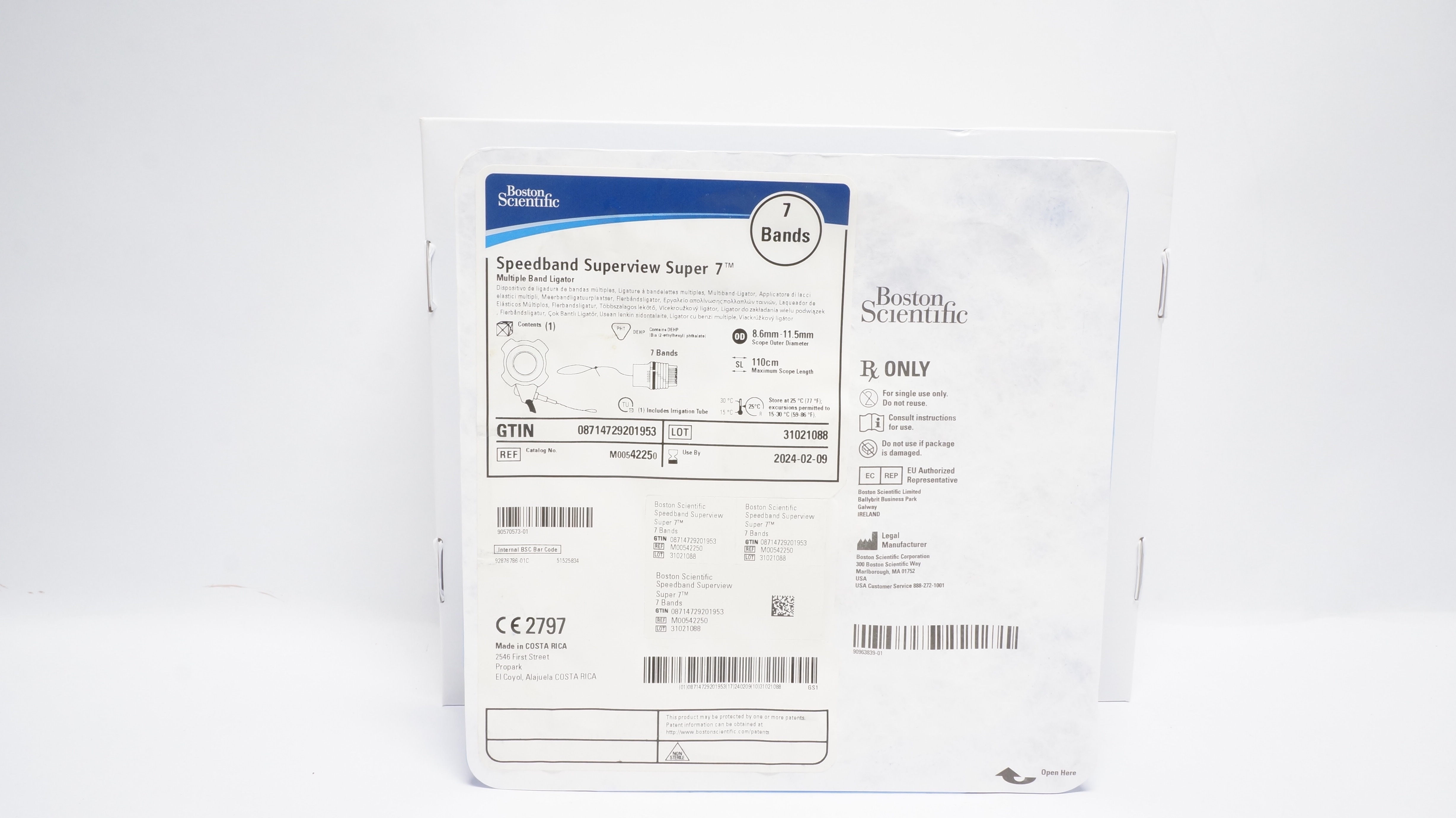 Boston Scientific M00542250 Multiple 7 Bands Ligator OD 8.6 -11.5mm x 110cm (x)