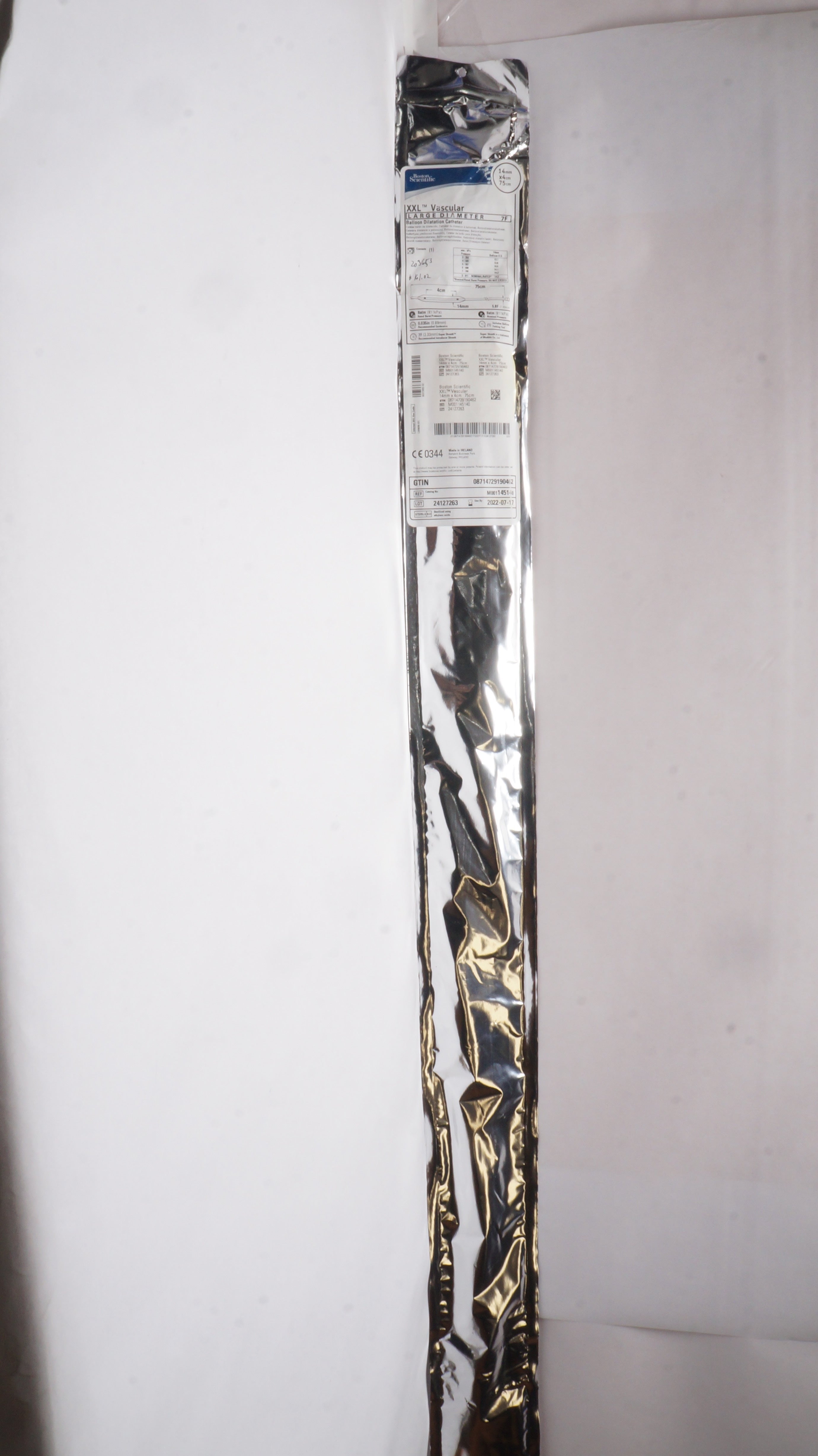 Boston Scientific M001145140 XXL Vascular Dilatation Cath. 14mm x 4cm x 75cm (x)