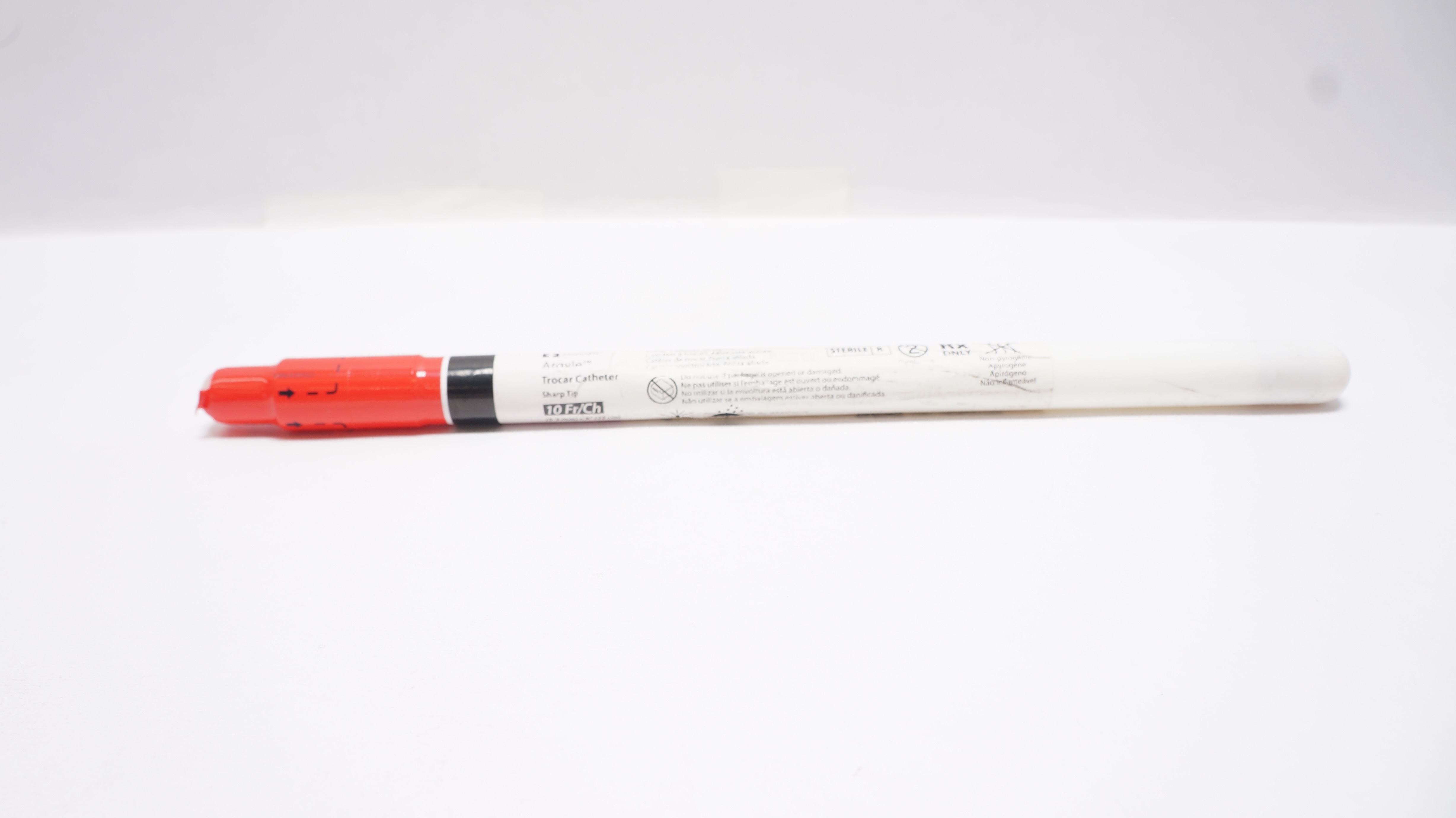 Covidien Argyle Thoracic Cath. Sharp Tip 10Fr x 9inch (x)