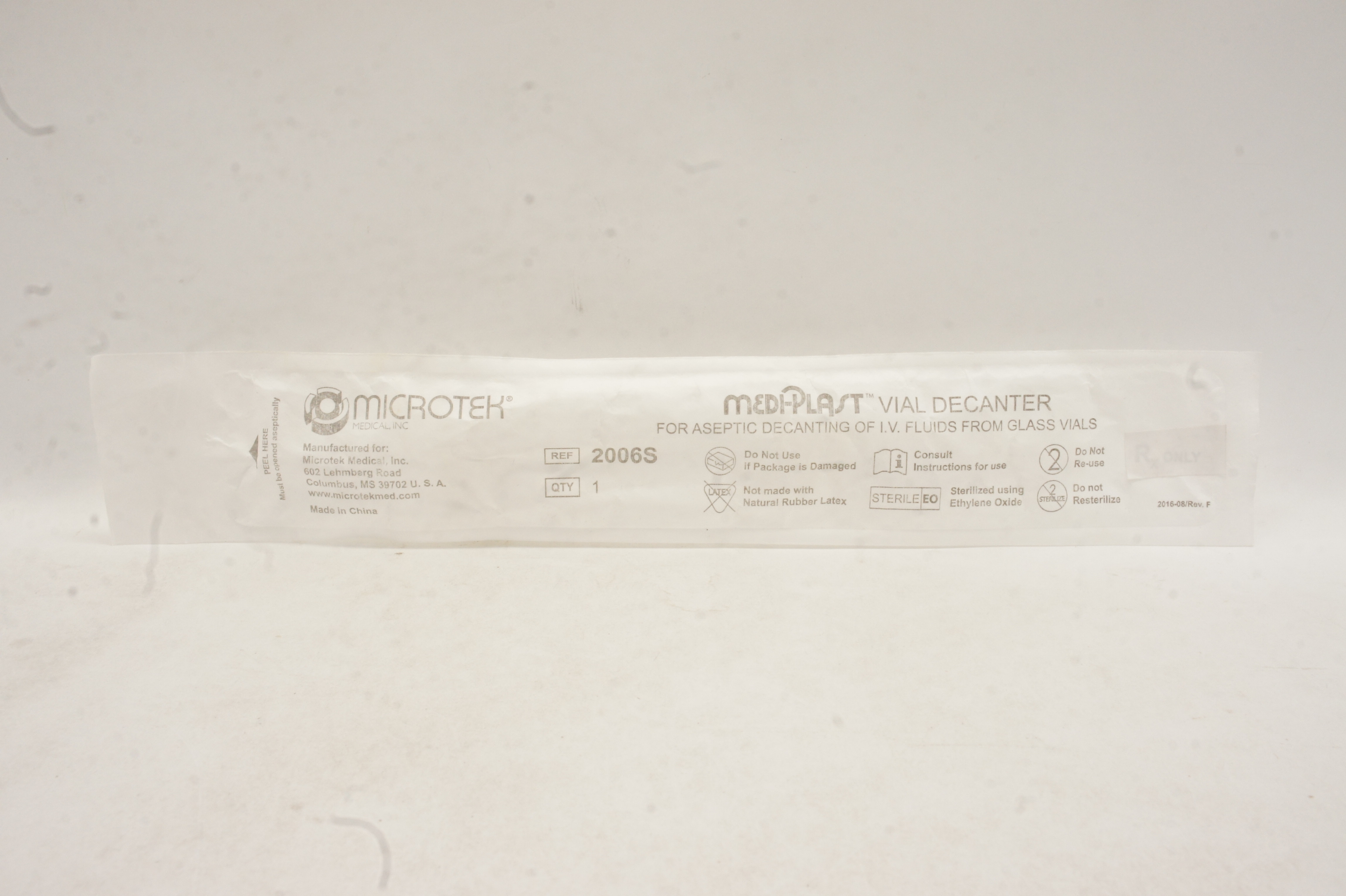 Microtek 2006S MEDI-PLAST Vial Decanter