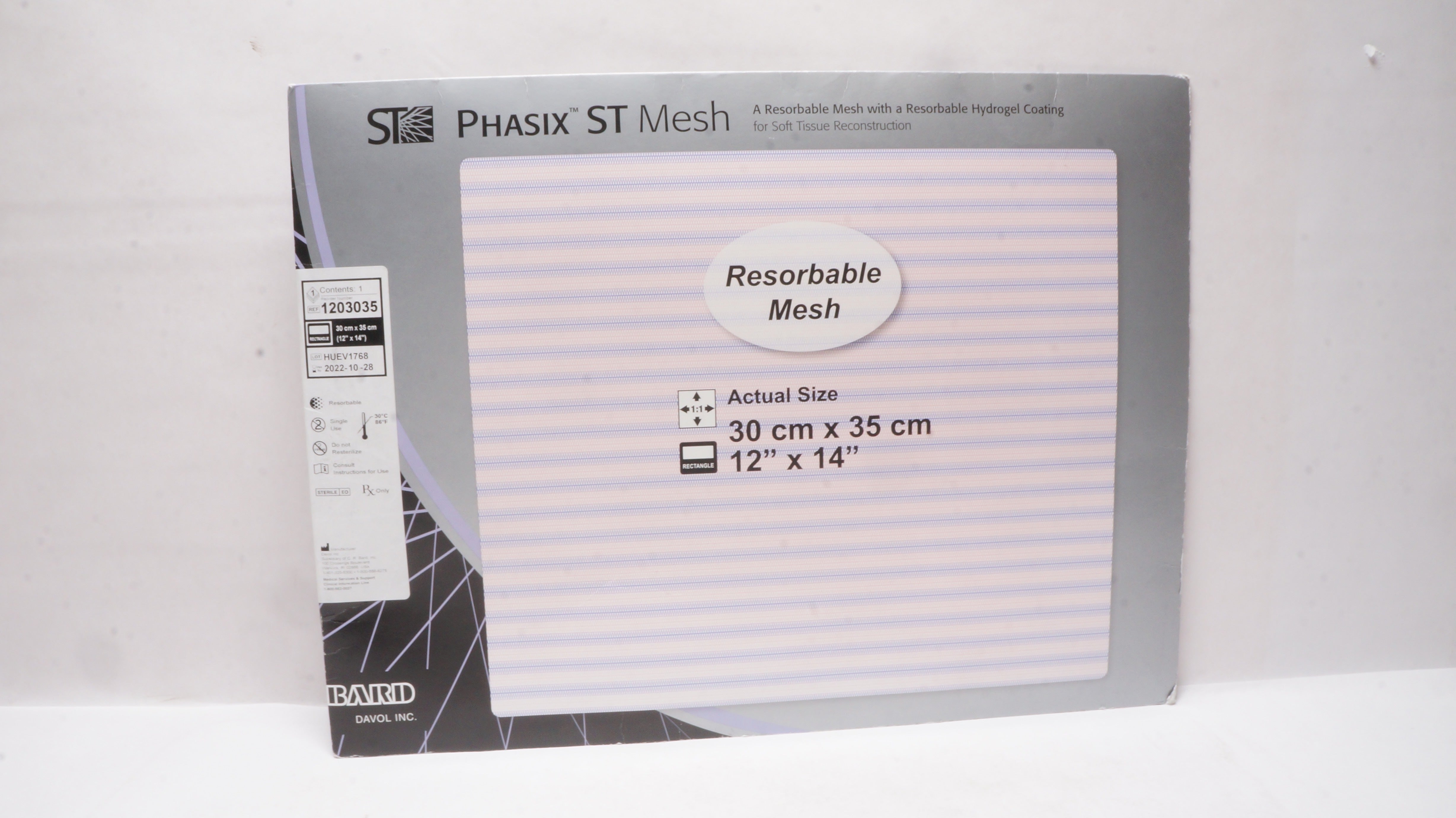 Bard 1203035 Phasix ST Mesh 12inch x 14inch (x)