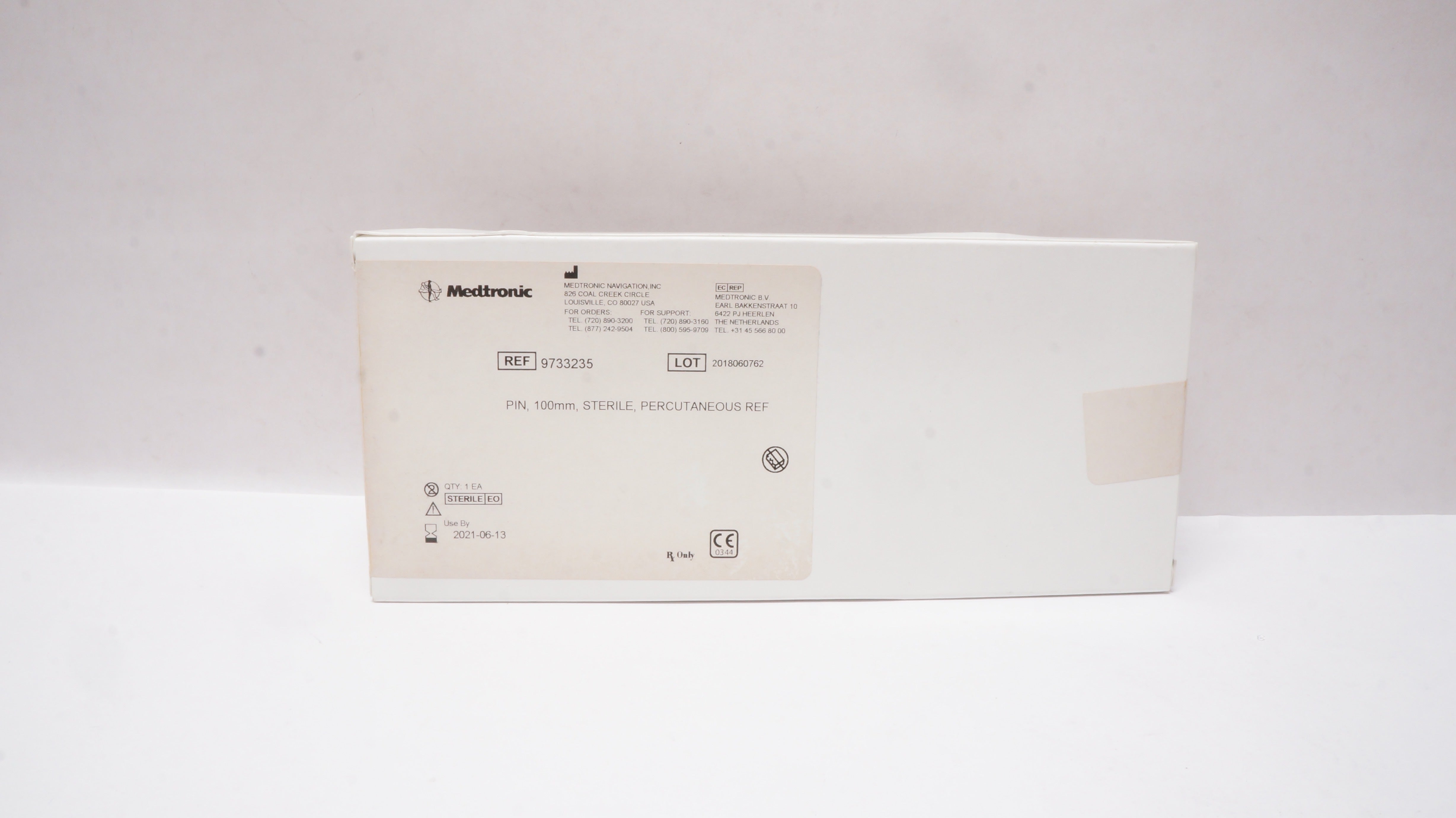 Medtronic 9733235 Pin, Sterile Percutaneous Ref, 100mm (x)