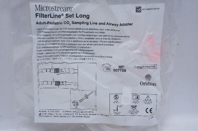 Oridion 007768 Microstream FilterLine Set Long Adult-Pediatric CO2