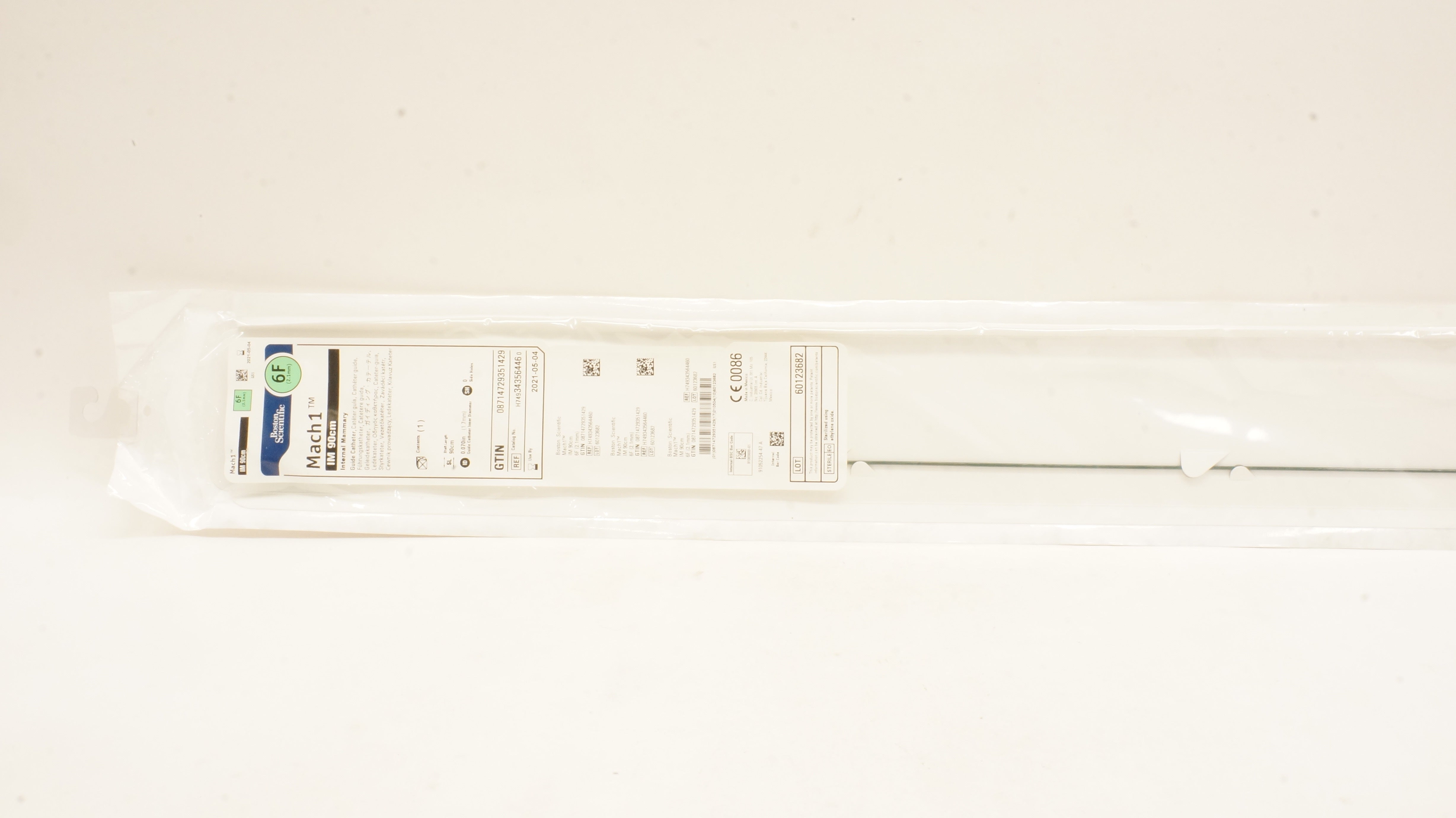 Boston Scientific H749343564460 Mach1 Internal Mammary 90cm Guide Cath. 6F (x)
