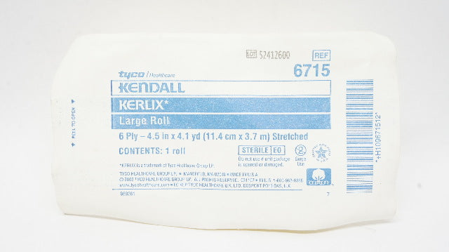 Tyco 6715 Kendall Kerlix Large Roll 6-Ply,  4.5inch x 4.0yd