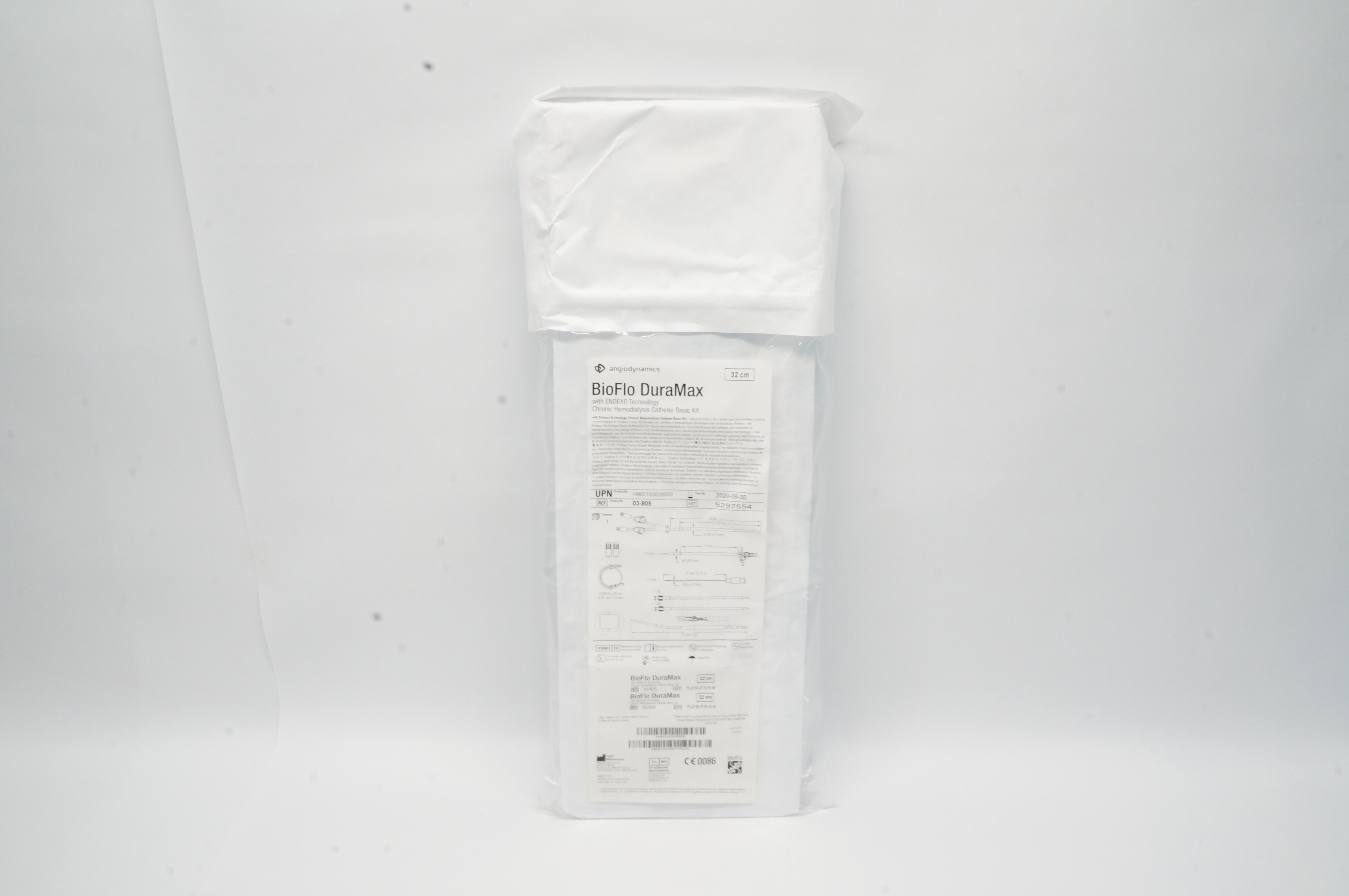 Angiodynamics 03-805 BioFlo DuraMAX Chronic Hemodialysis Cath. Basic Kit 32cm(x)