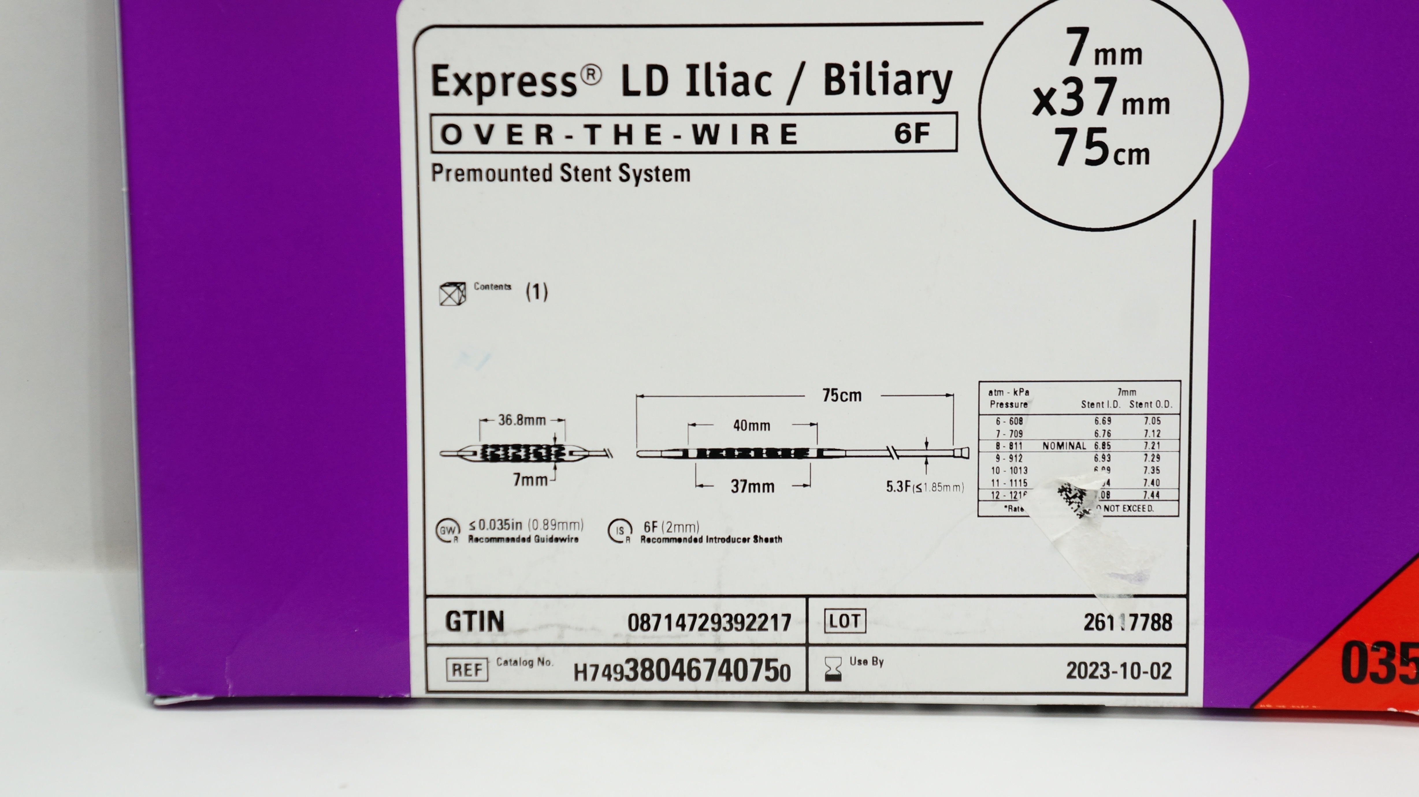 Boston Scientific 3804674075 Express Premounted Stent System