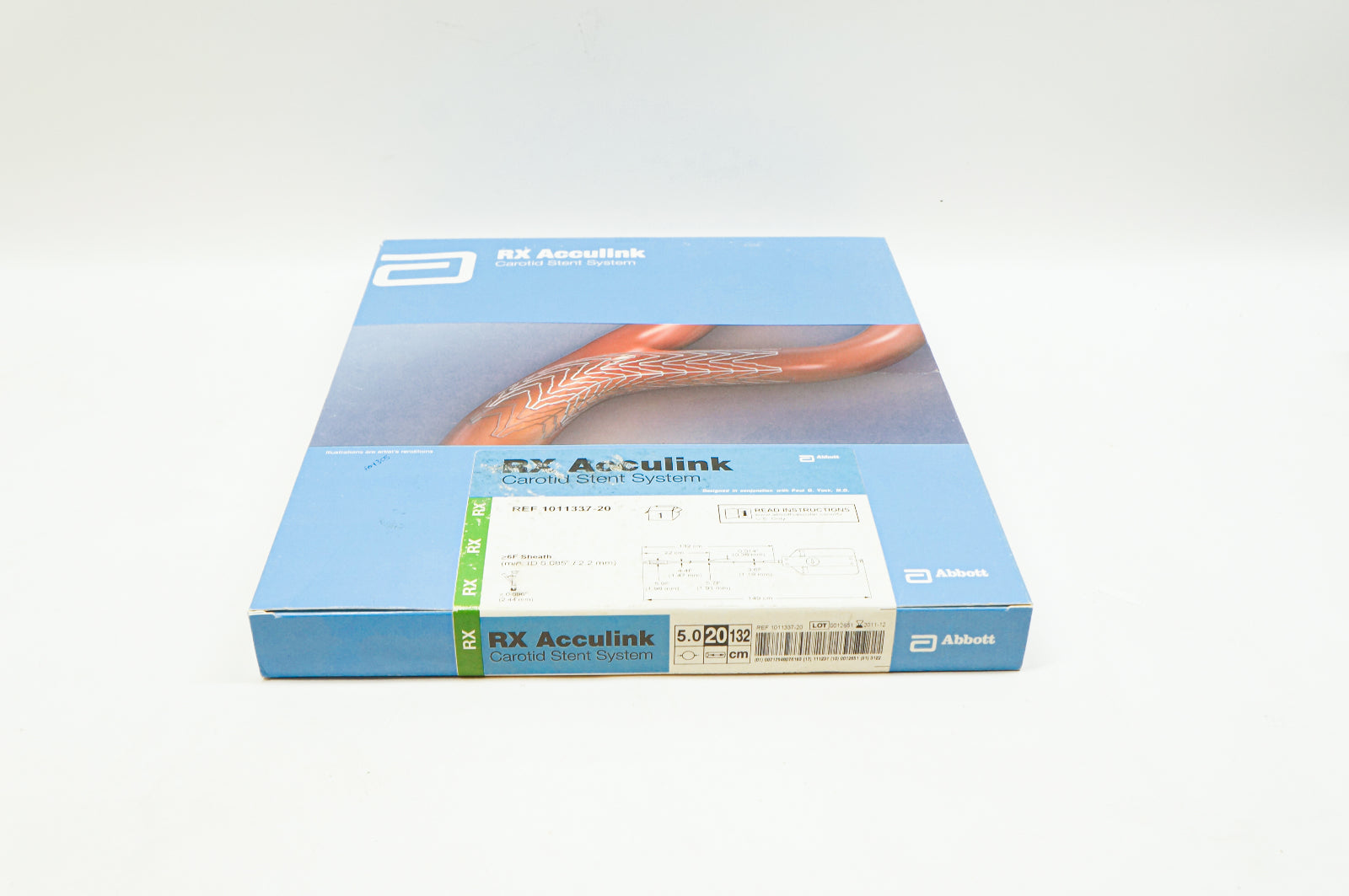 Abbott 1011337-20 RX Acculink Carotid Stnt System 6mm x 20mm, 132cm (x)