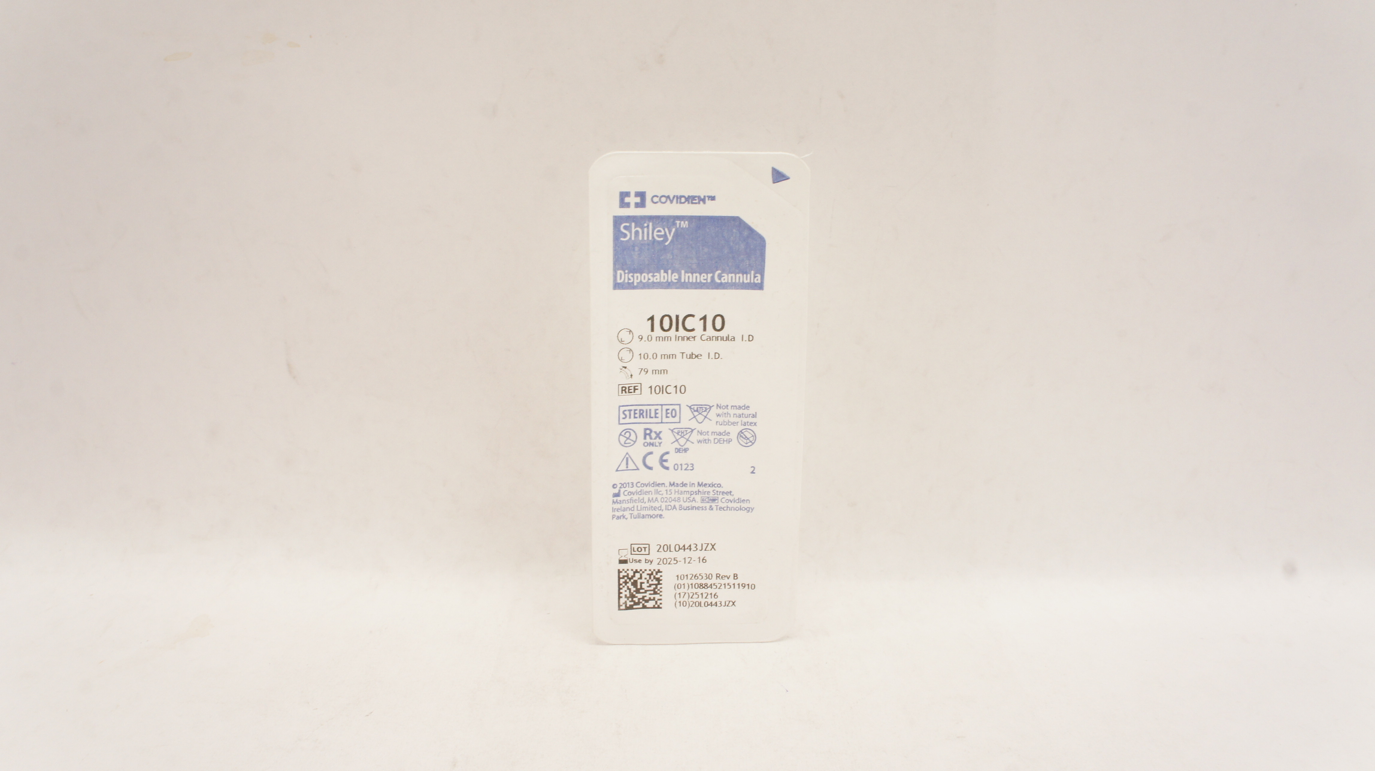 Covidien 10IC10 Shiley Disposable Inner Cannula 9.0mm I.D. x 10.0mm I.D. 79mm
