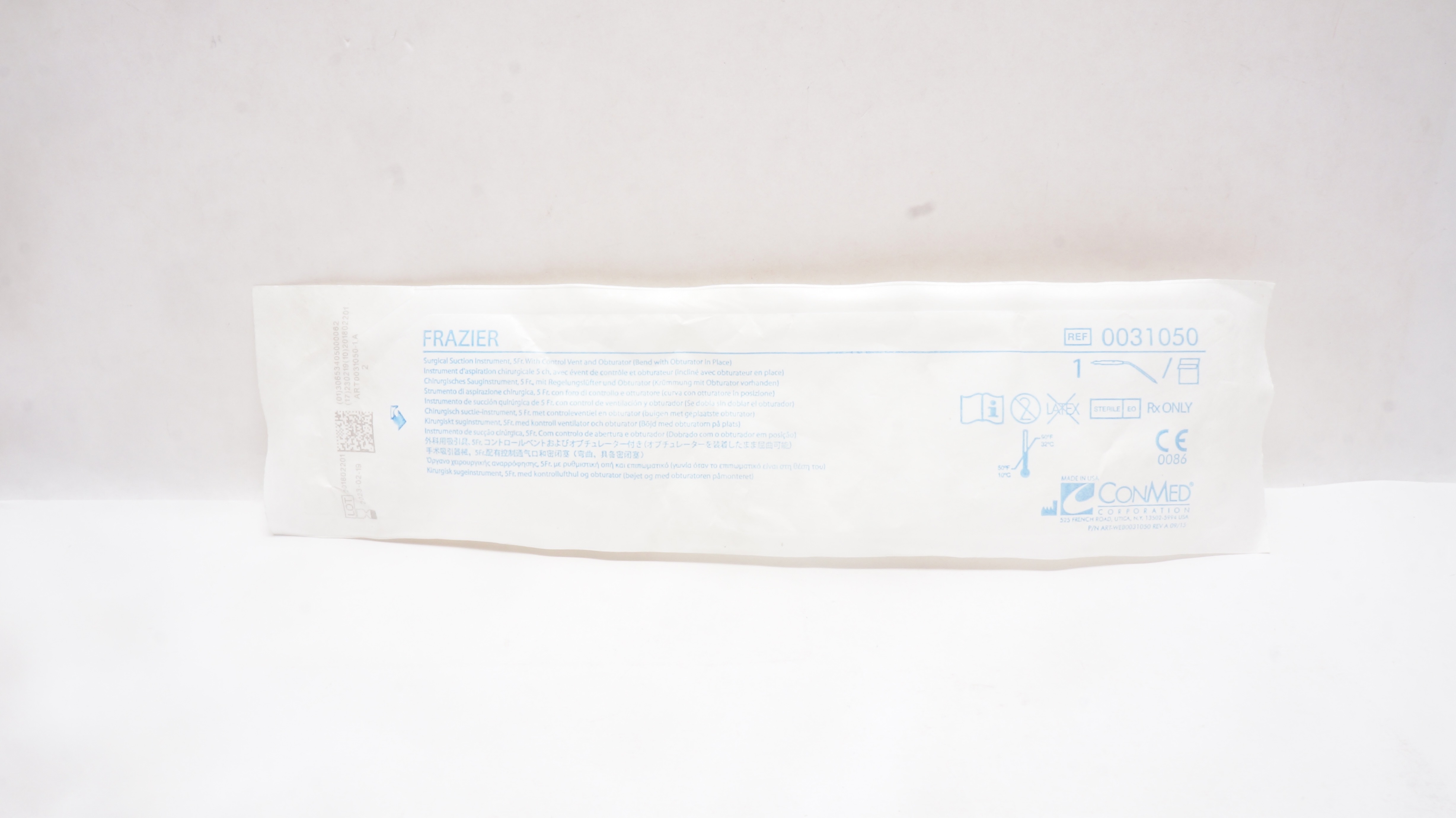 ConMed 0031050 FRAZIER Surgical Suction Instrument 5Fr (x)
