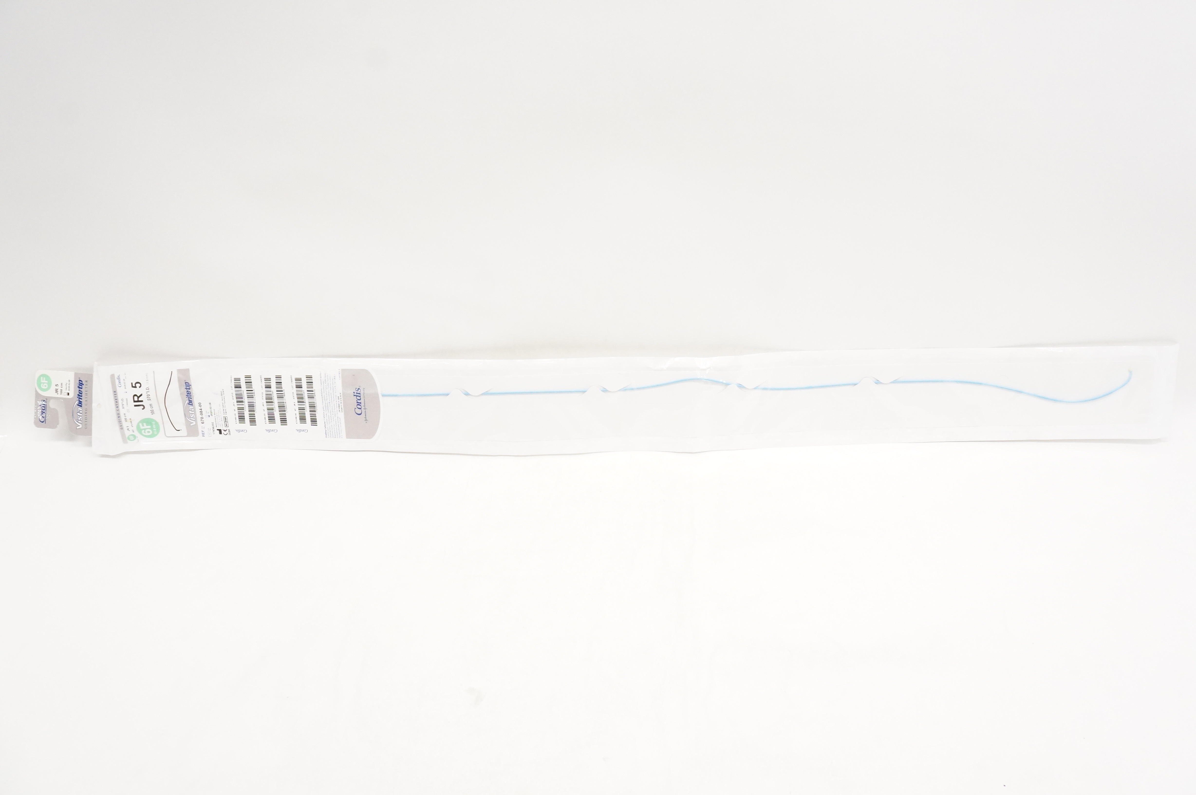 Cordis 670-084-00 Vista Britetip Guiding Cath. JR 5 6F x 100cm x 0.070inch (x)