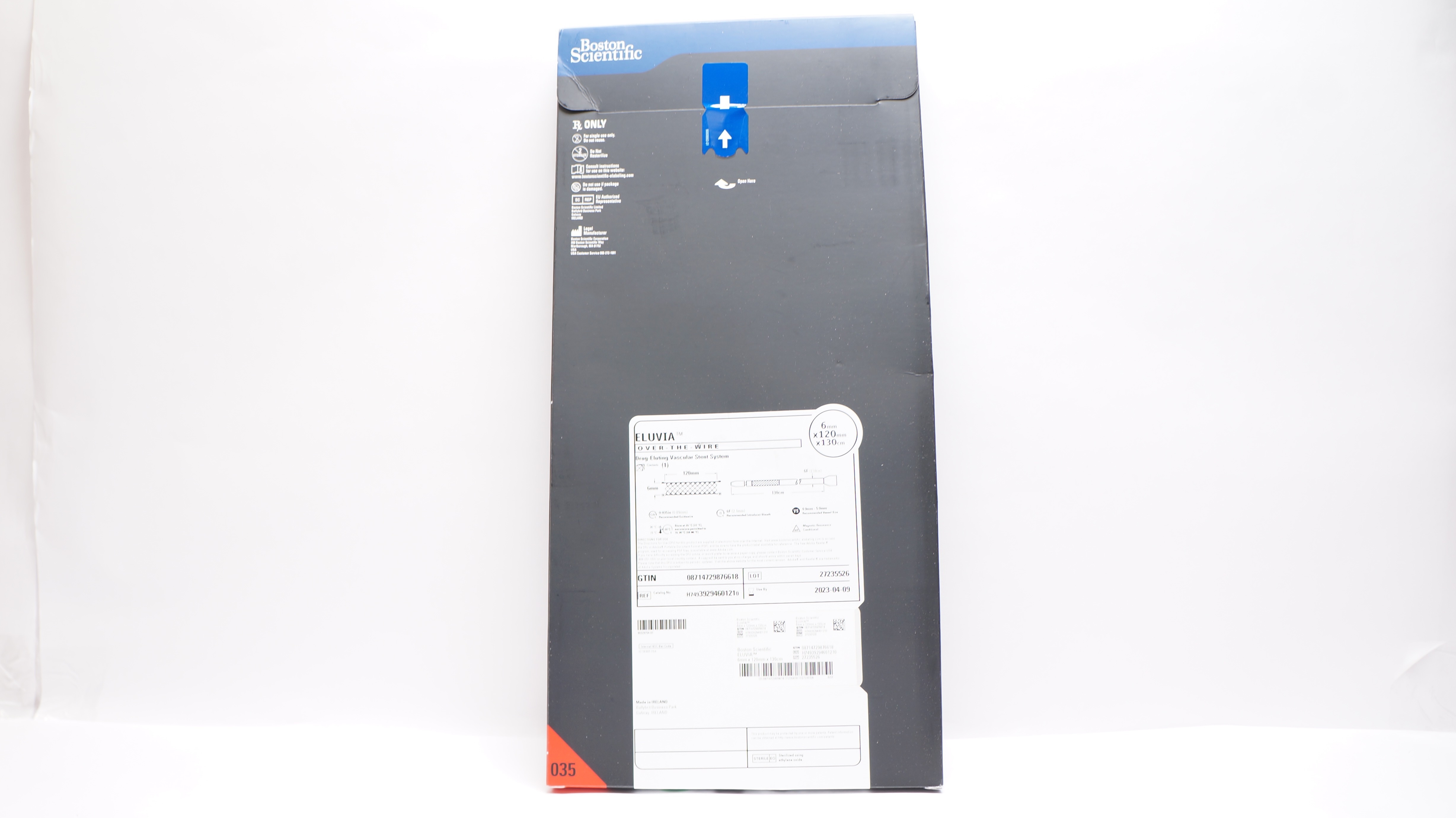 Boston Scientific H74939294601210 ELUVIA Vascular Stnt  6 x 120mm x 130cm (x)