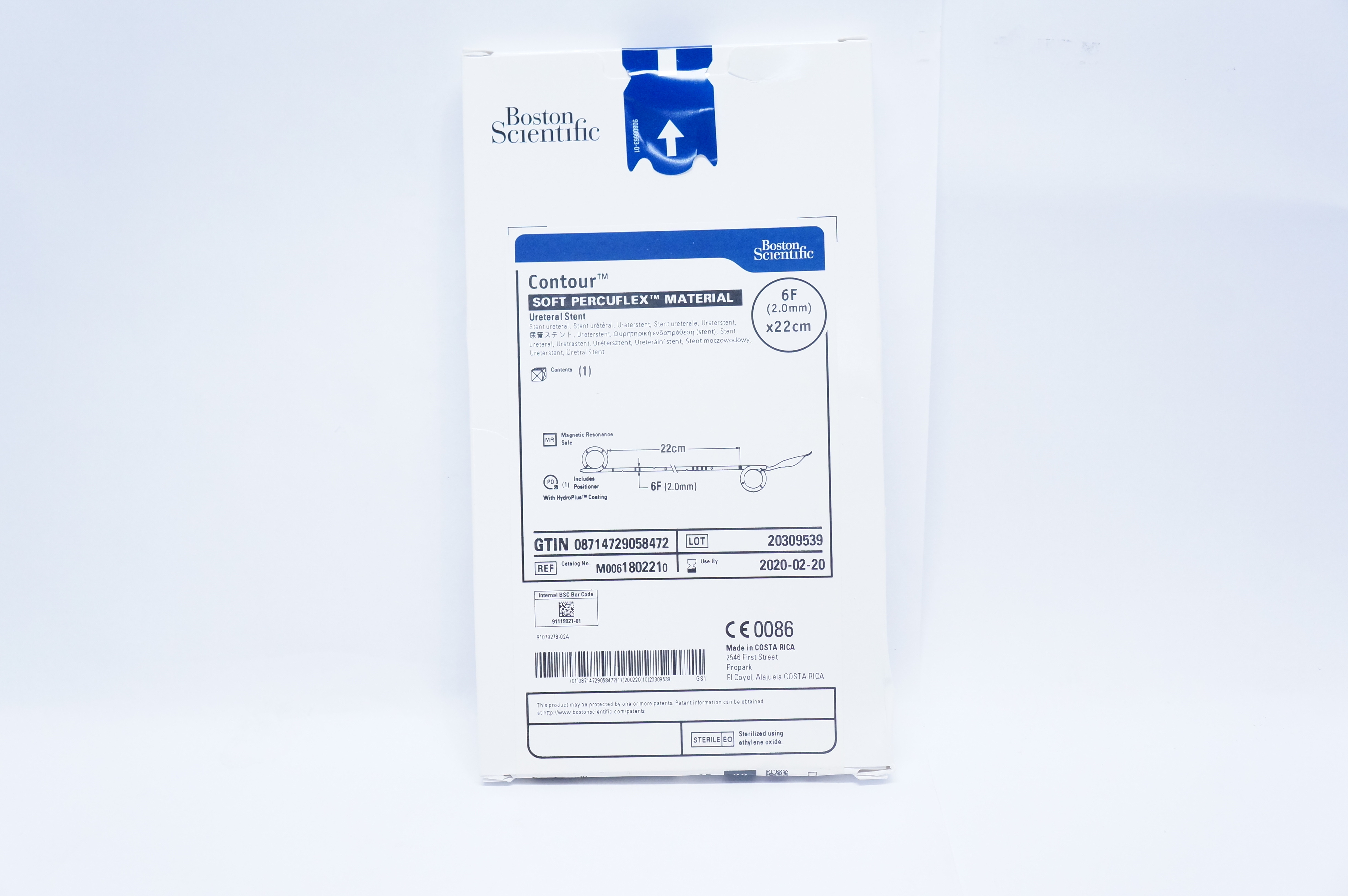 Boston Scientific 180221 Contour Ureteral Stnt 6F x 22cm (x)