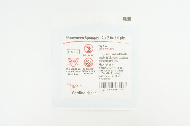 Cardinal Health C-NWS224S Nonwoven Sponges 2 x 2inch, 4-ply