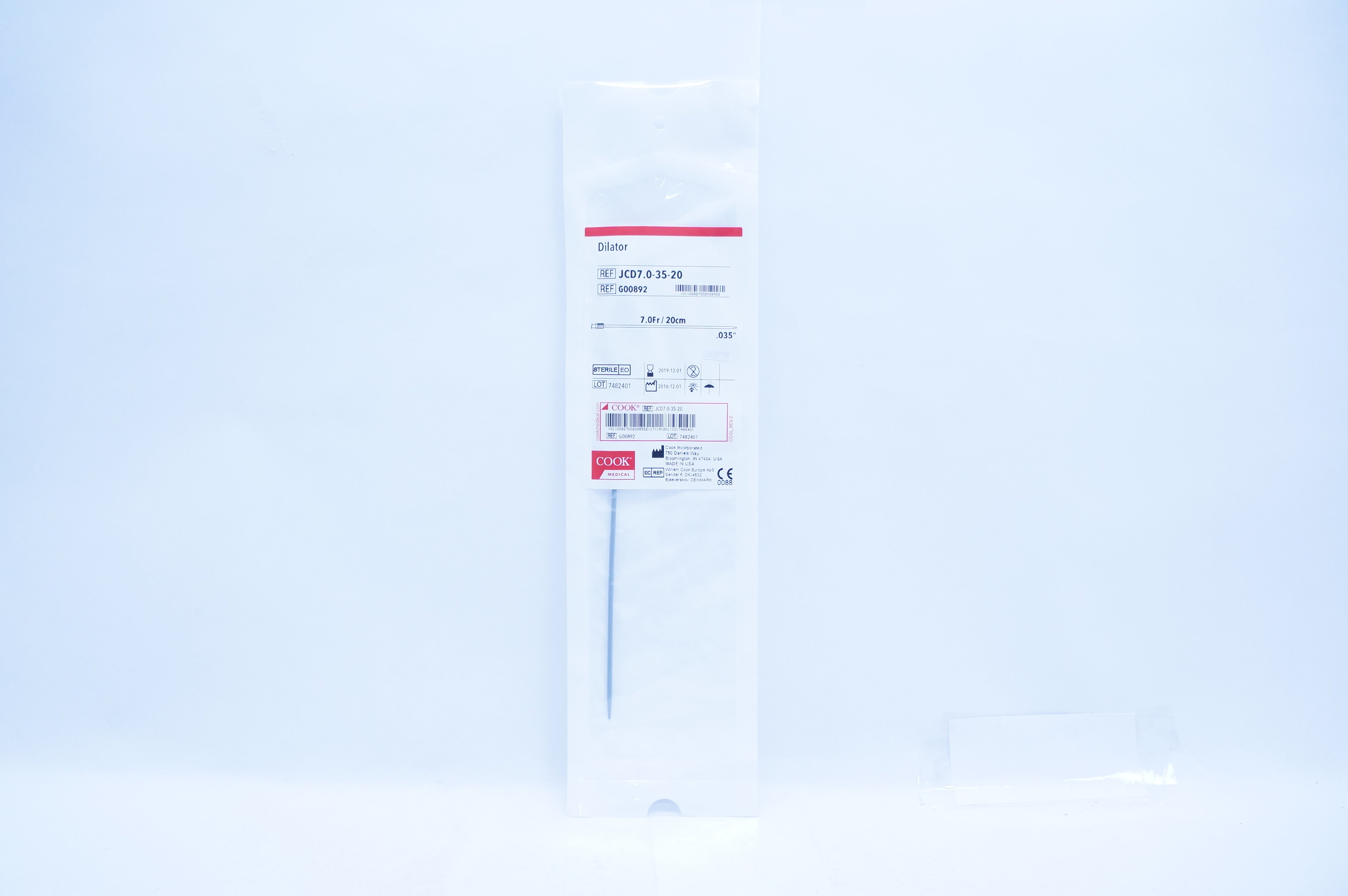 Cook Medical G00892 Dilator 7.0Fr. x 0.035 inch (x)
