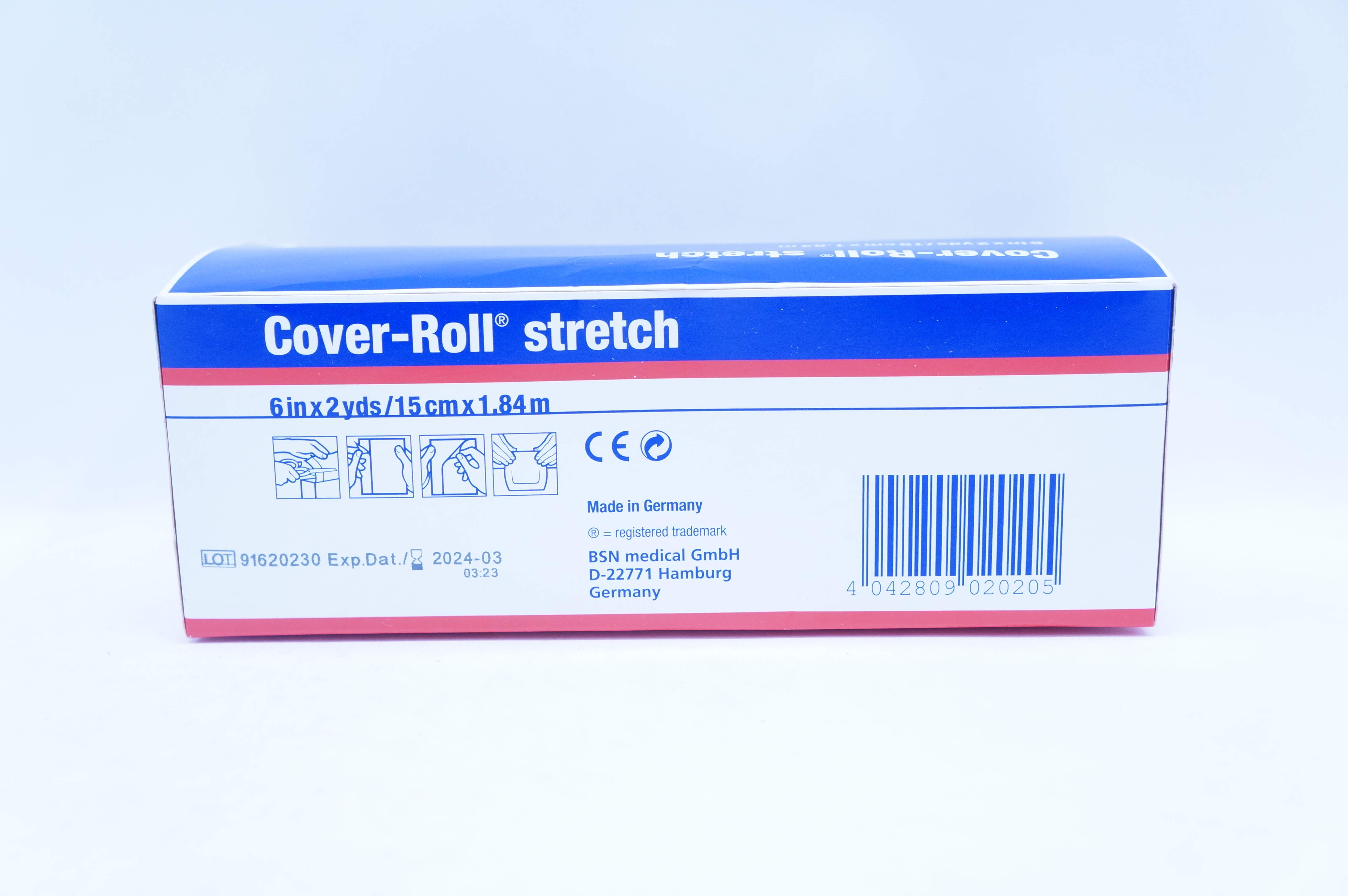BSN 45549-00 Cover-Roll Stretch Non-Woven Adhesive Bandage 6 inch x 2 yds.