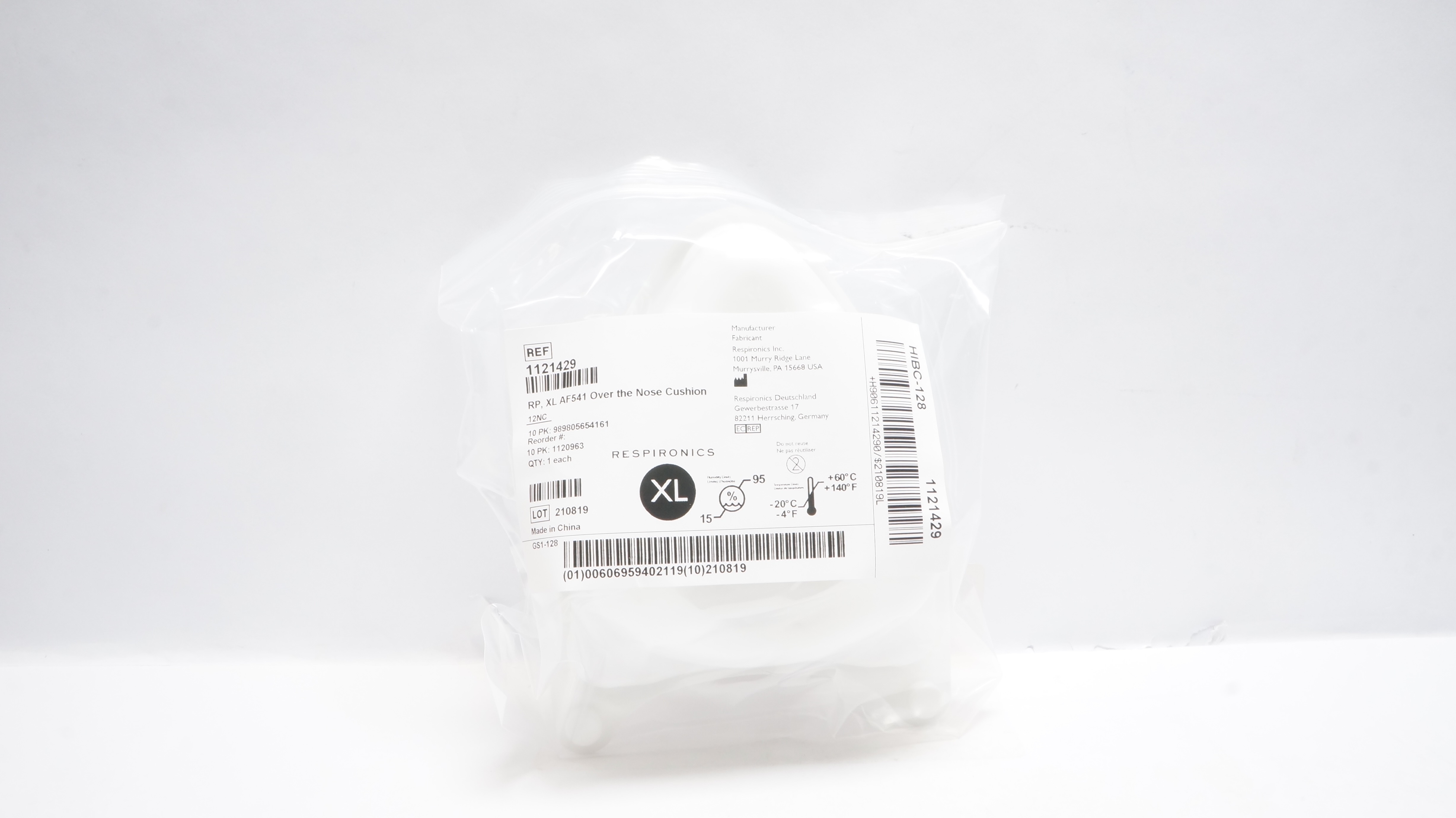 Respironics 1121429 RP, XL AF541 Over The Nose Cushion