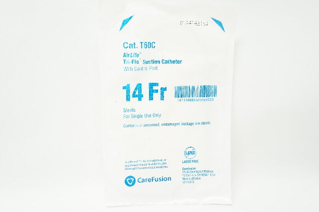 CareFusion T60C AirLife Tri-Flo Suction Cath. with Control Port, 14Fr.