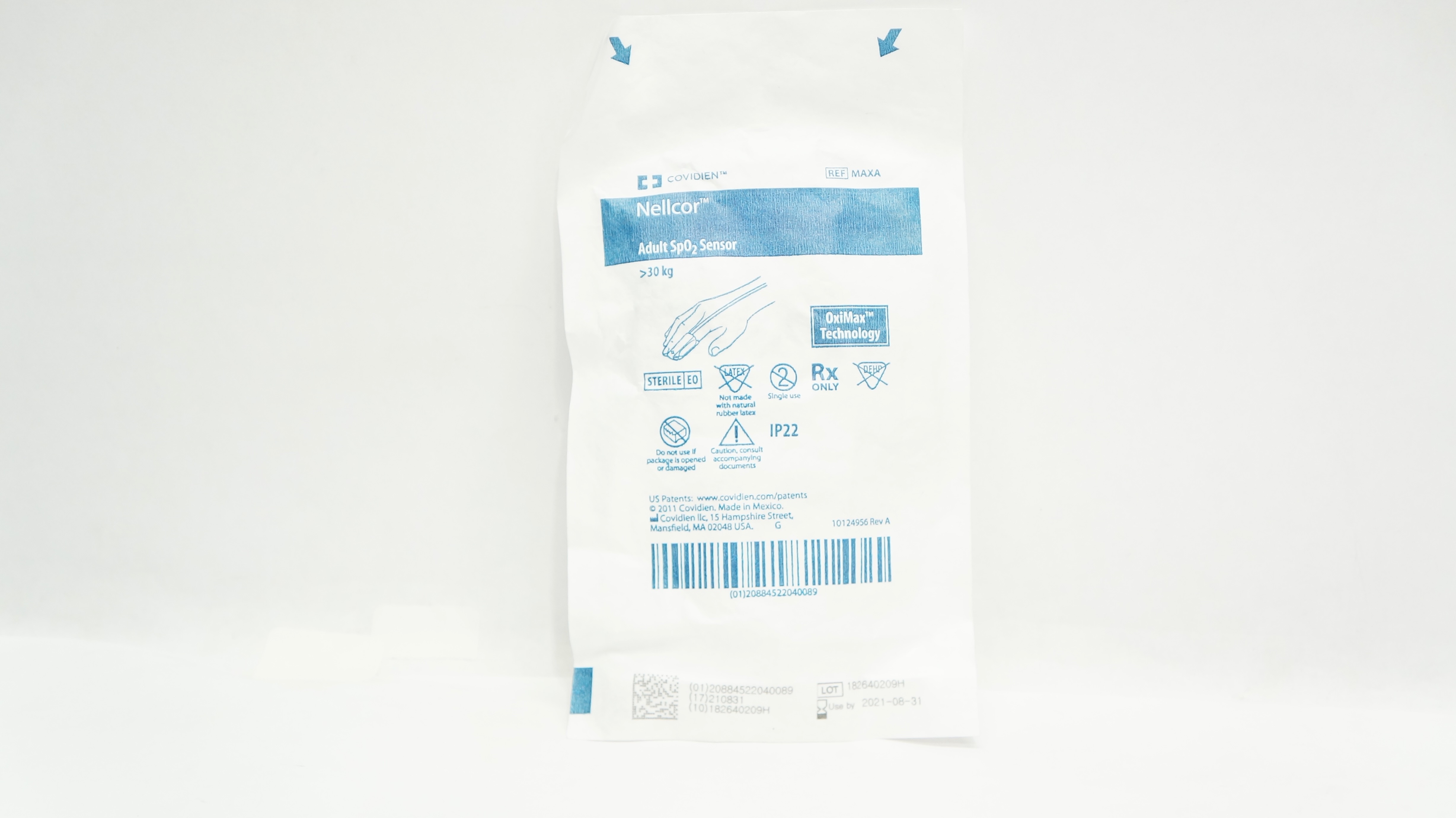 Covidien MAXA Nellcor Adult SpO2 Sensor > 30kg OxiMax Technology (x)