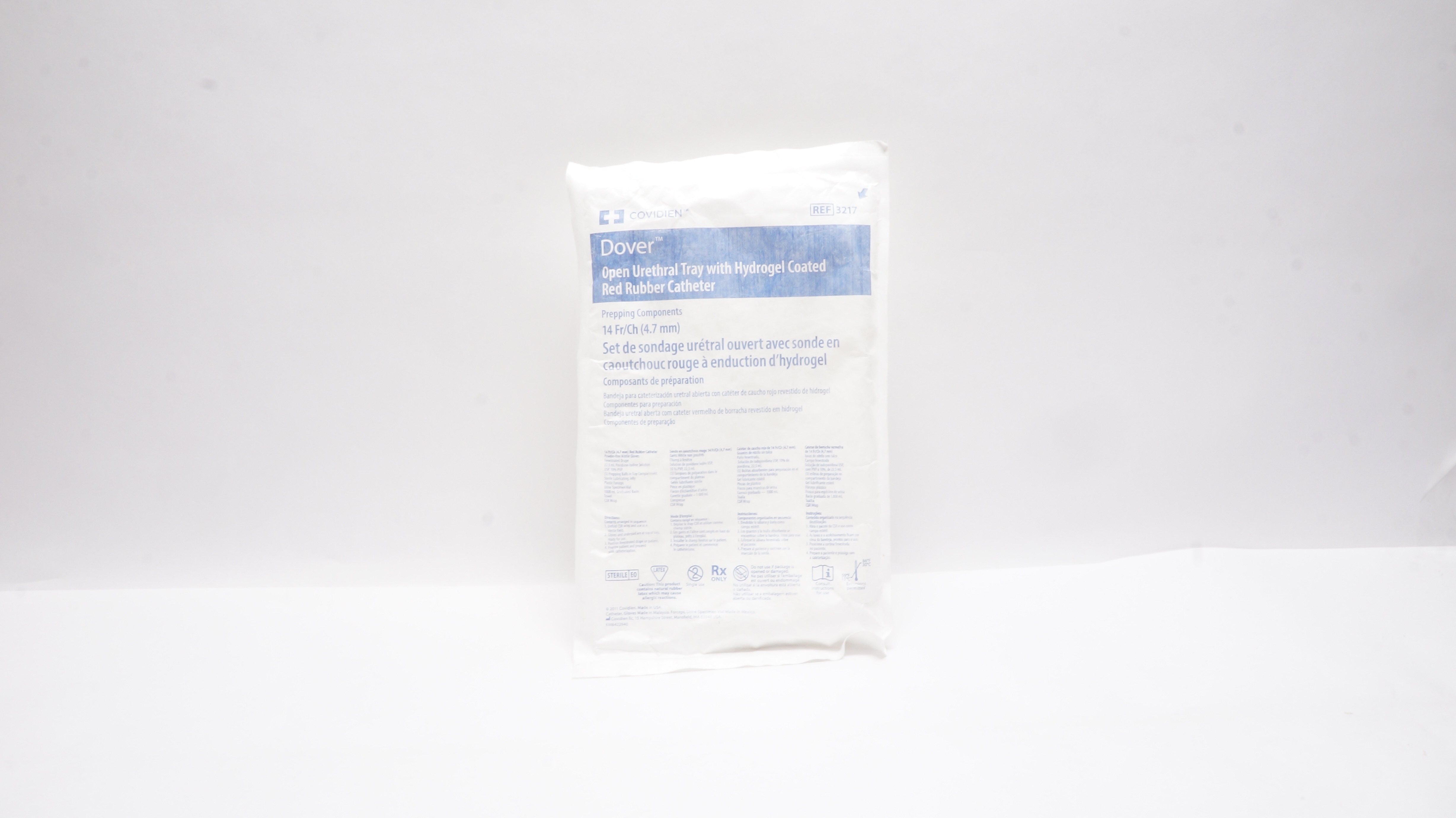 Covidien 3217 Dover Open Urethral Tray with Hydrogel Coated Cath. 14Fr/Ch (x)