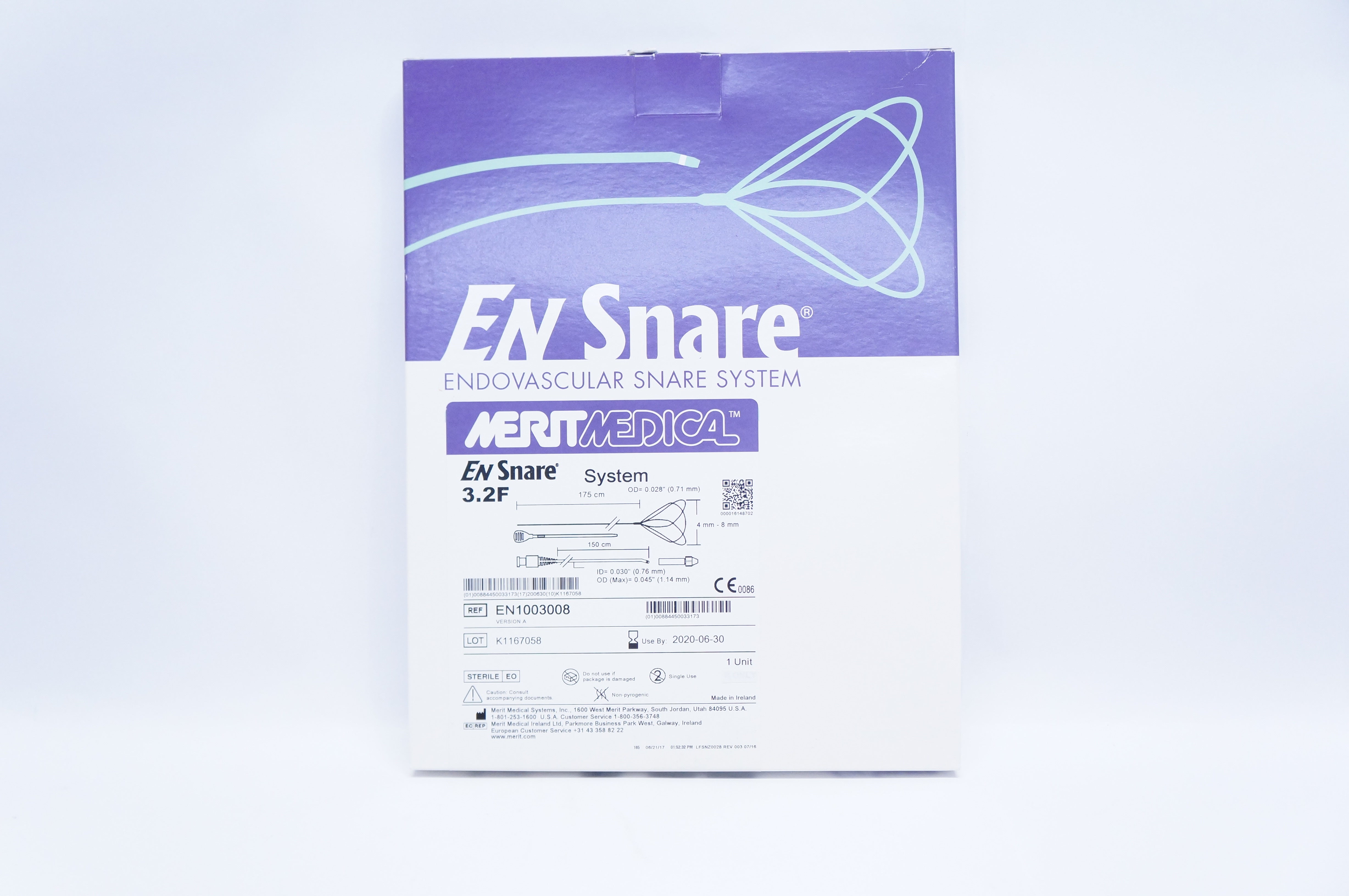 Merit Medical EN1003008 En Snare Endovascular Snare System 3.2F 175 x