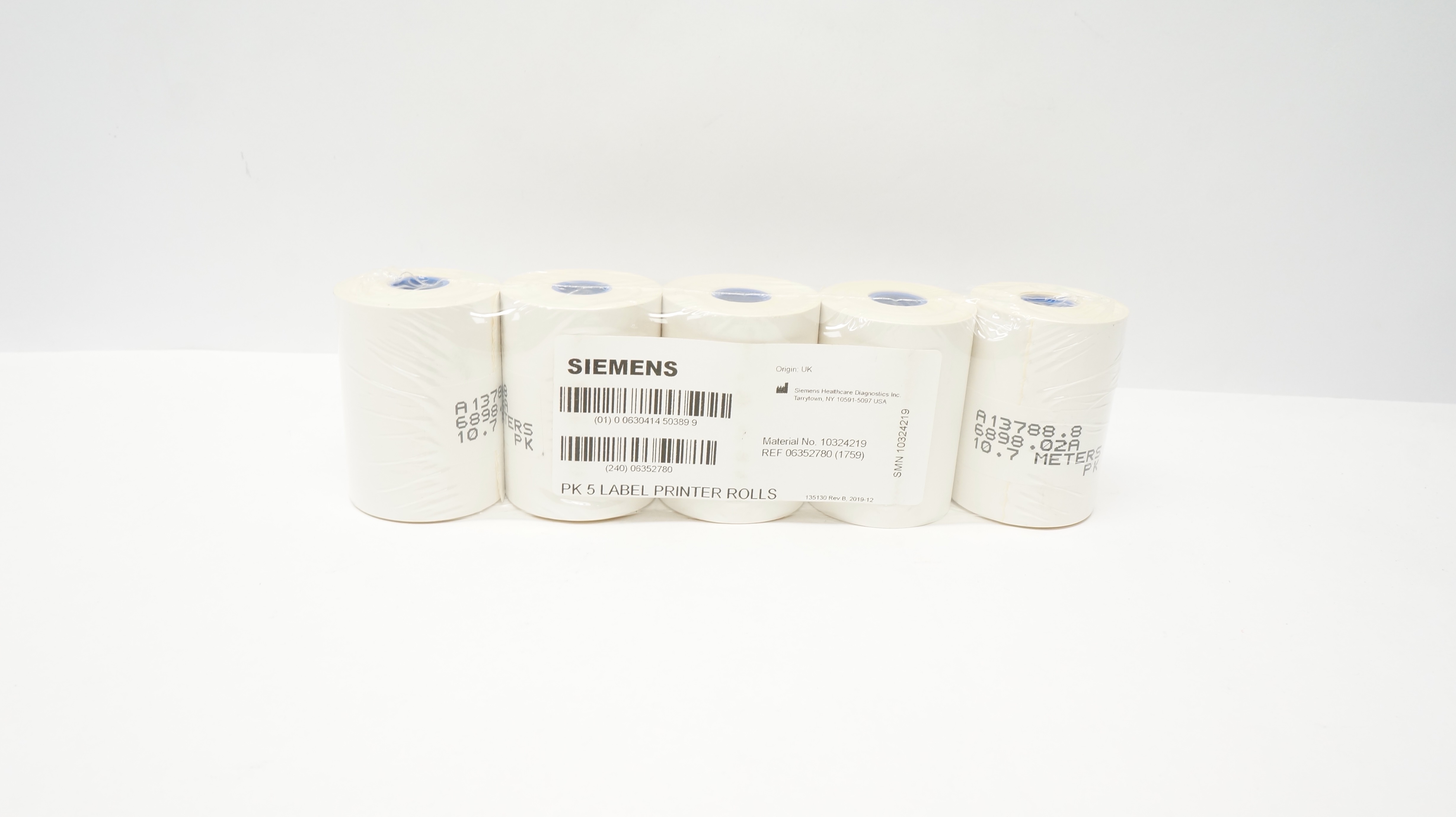 Simens Label Siemens 06352780 Label Printer Rolls - Pack of 5