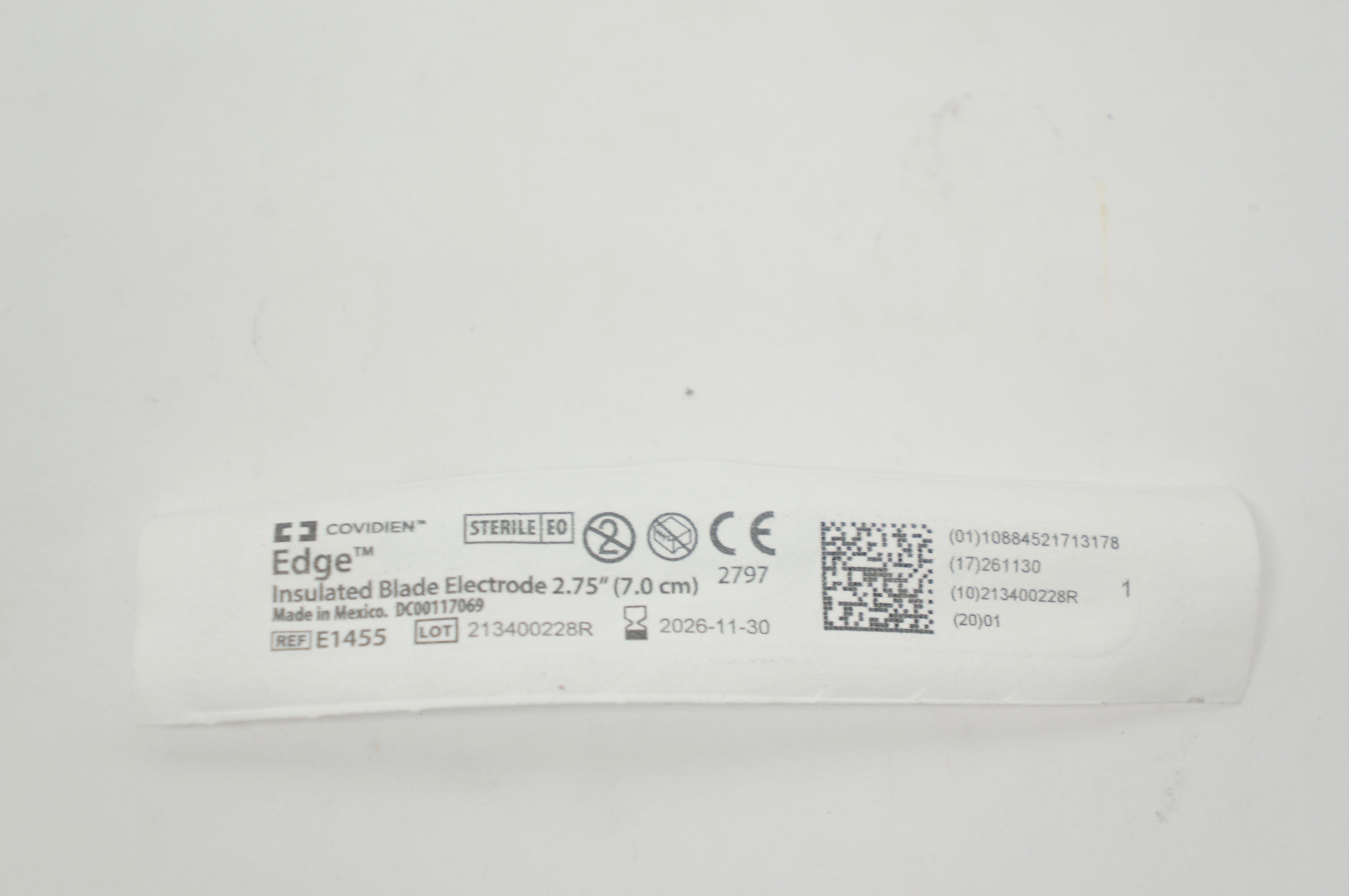 Covidien E1465-6 Edge Insulated Ndle. Electrode 6.5 inch