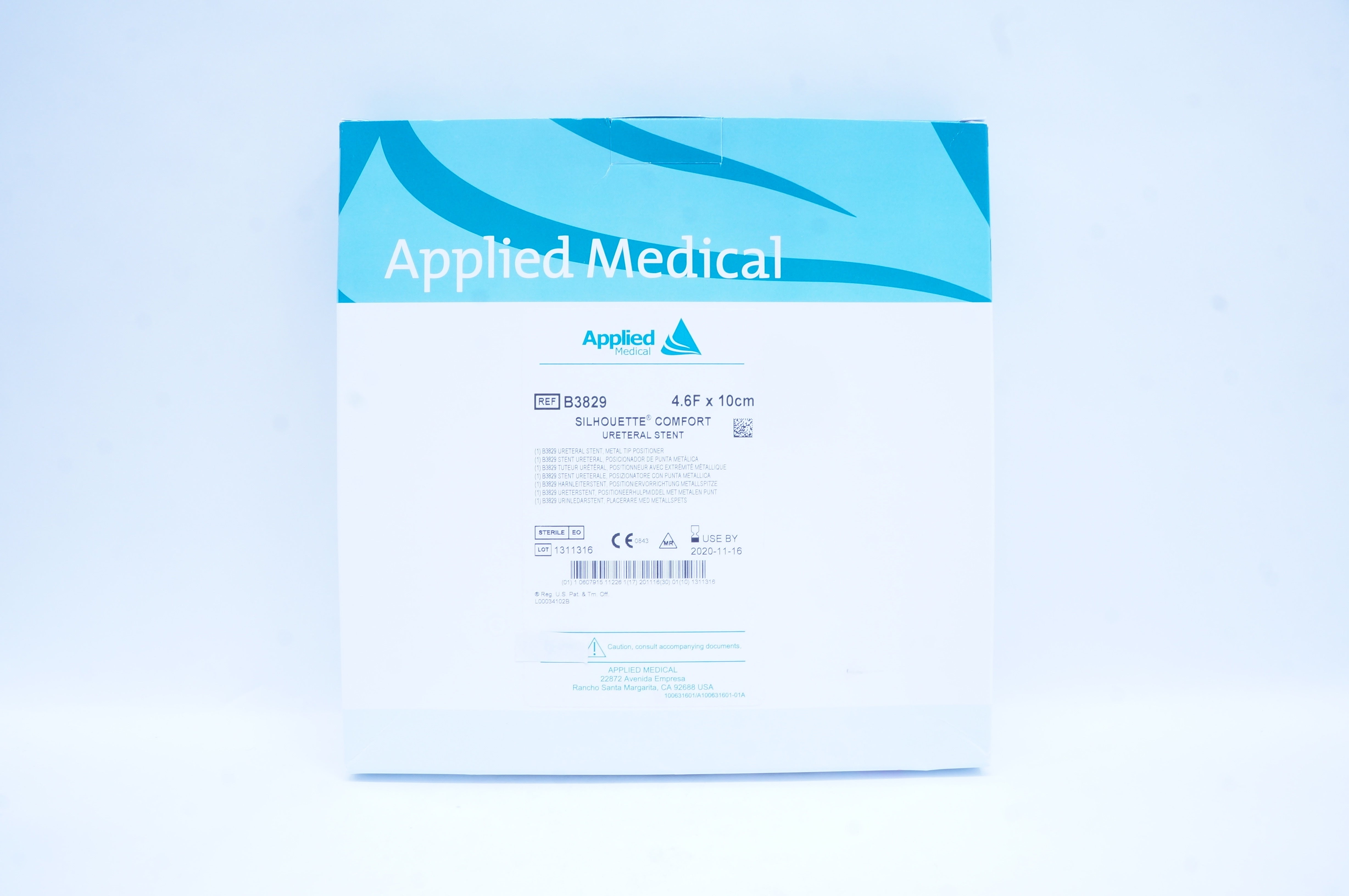 Applied Medical B3829 Silhouette Comfort Ureteral Stnt 4.6 F x 10cm (x)