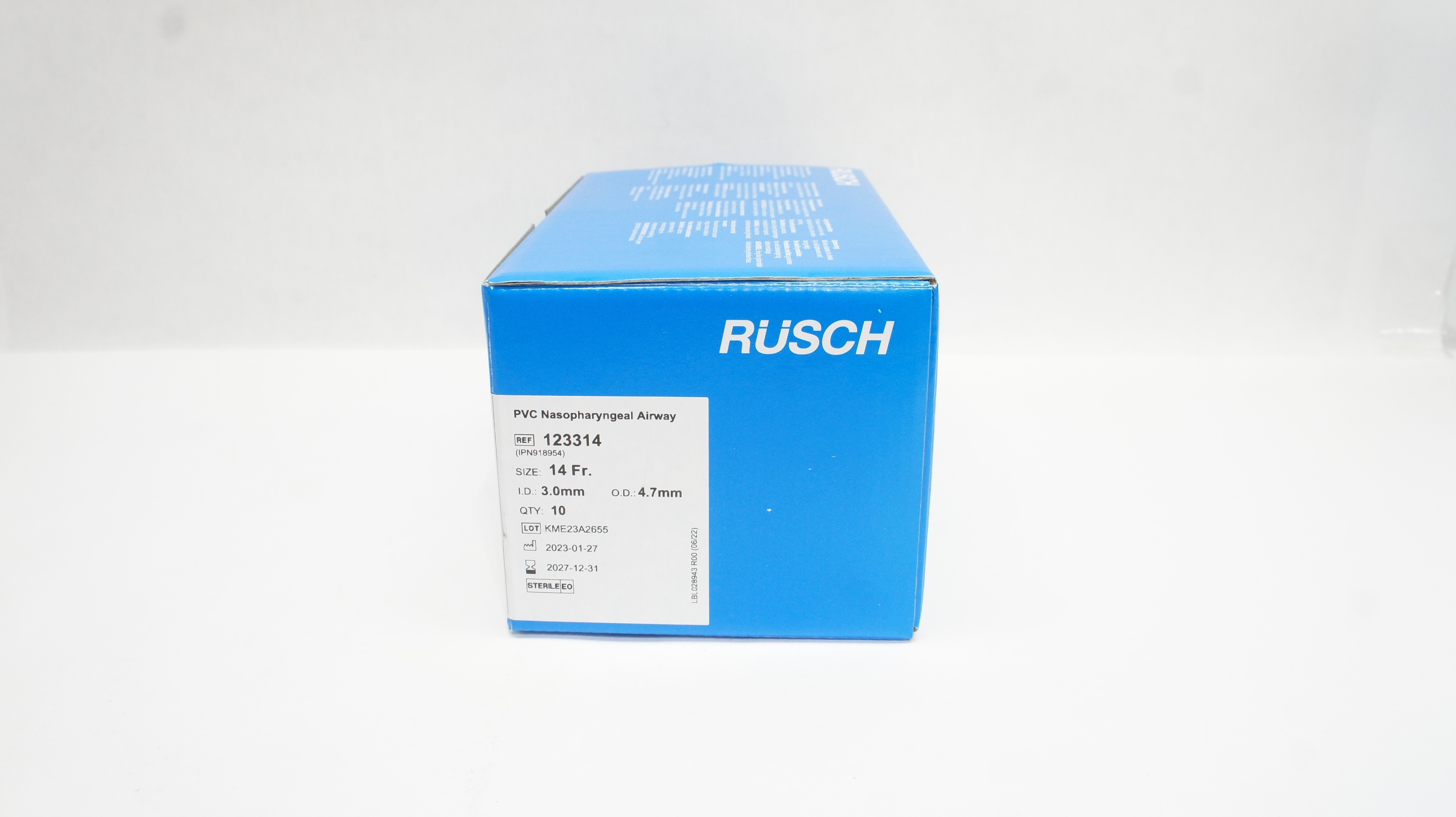 Teleflex 123314 Rusch PVC Nasopharyngeal Airway 14Fr 3.0ID x 4.7mm